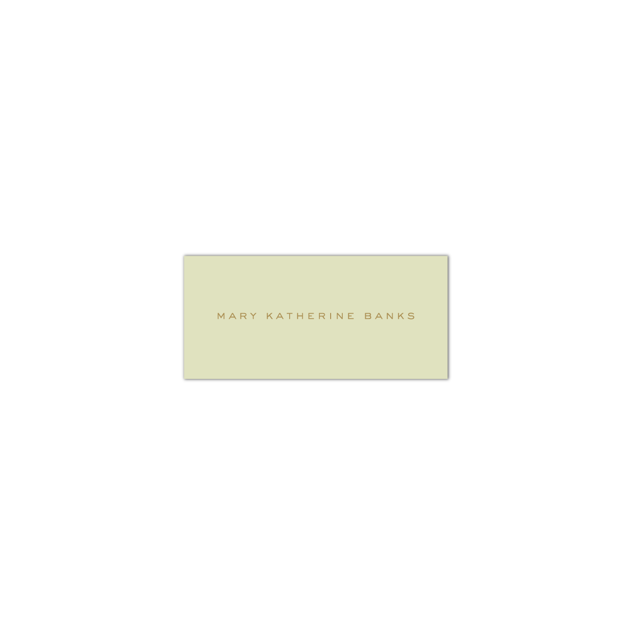 Mary Katherine Engraved Tag