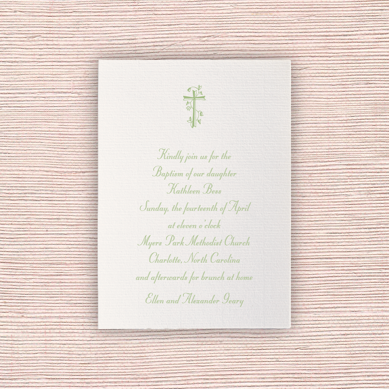 Mayfair Religious Celebration Invitation