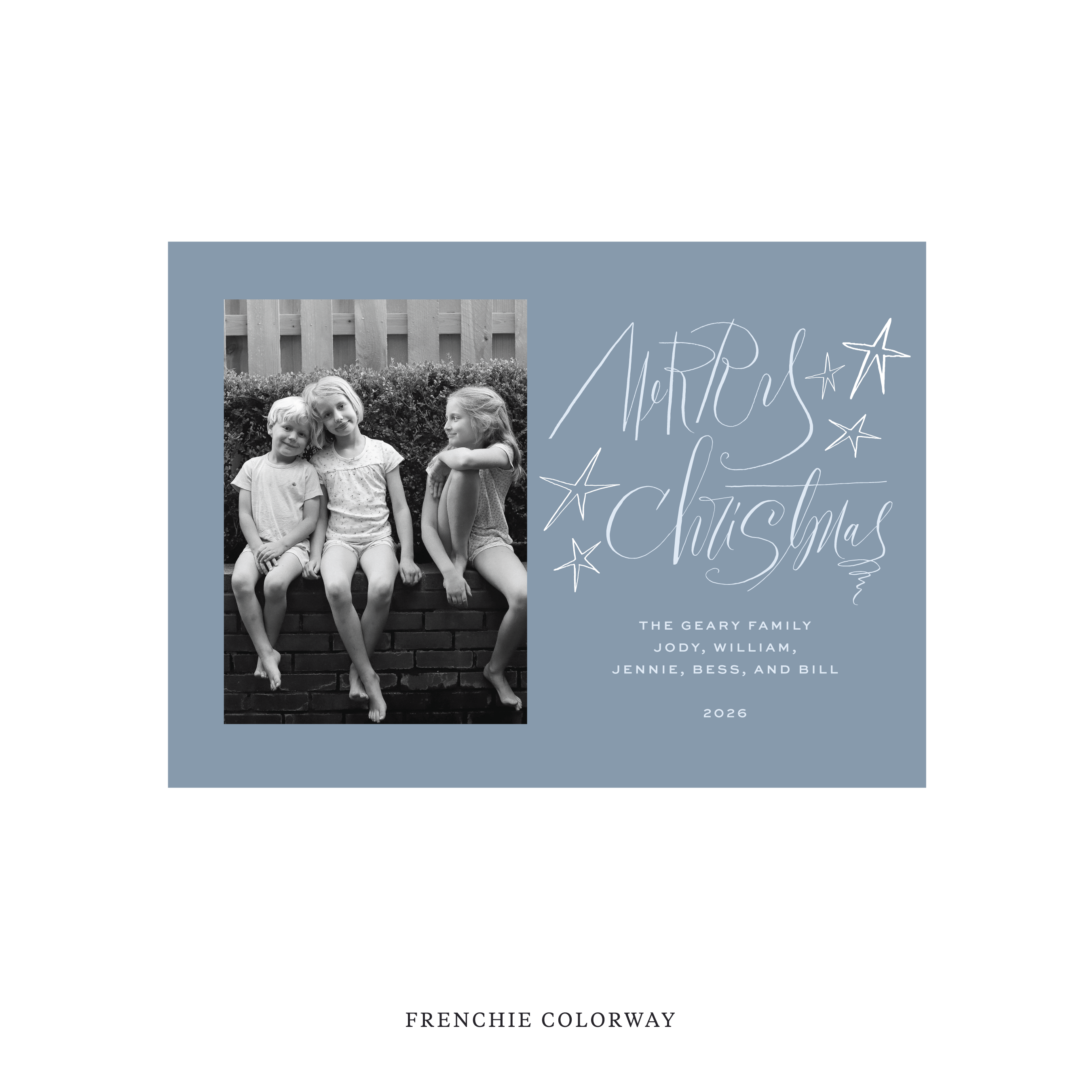 Merritt Classic Flat Print Holiday Card, Medium