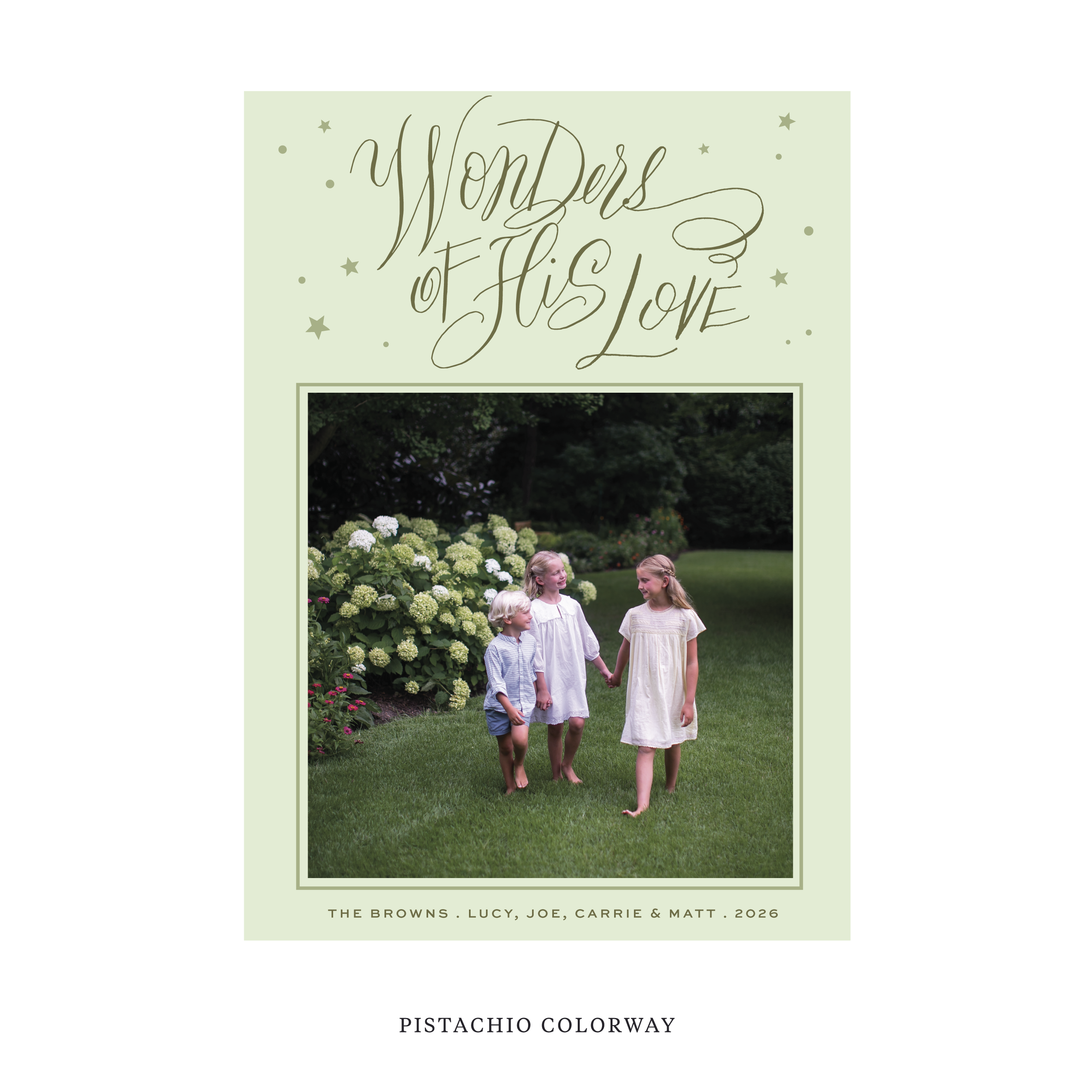 Merriweather Classic Flat Print Holiday Card, Large