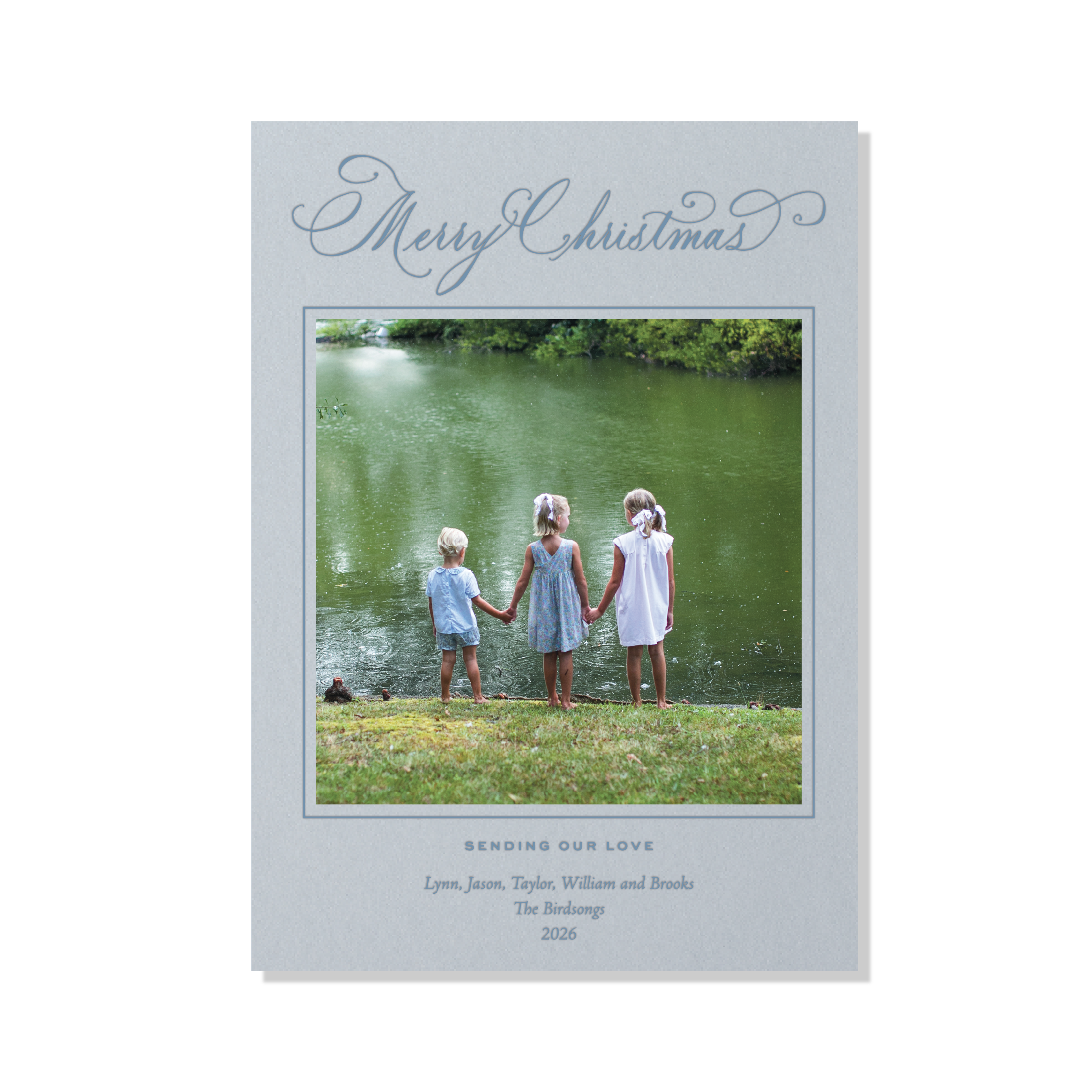 Middleton Letterpress Holiday Card, Large (Colored Paper)