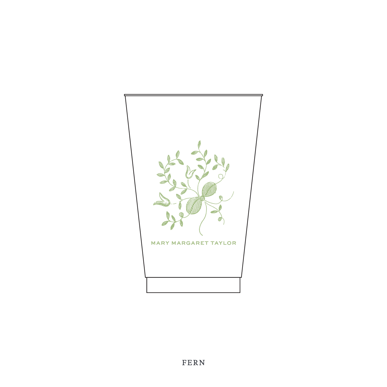 Primrose Motif Reusable Party Cups | 14 oz