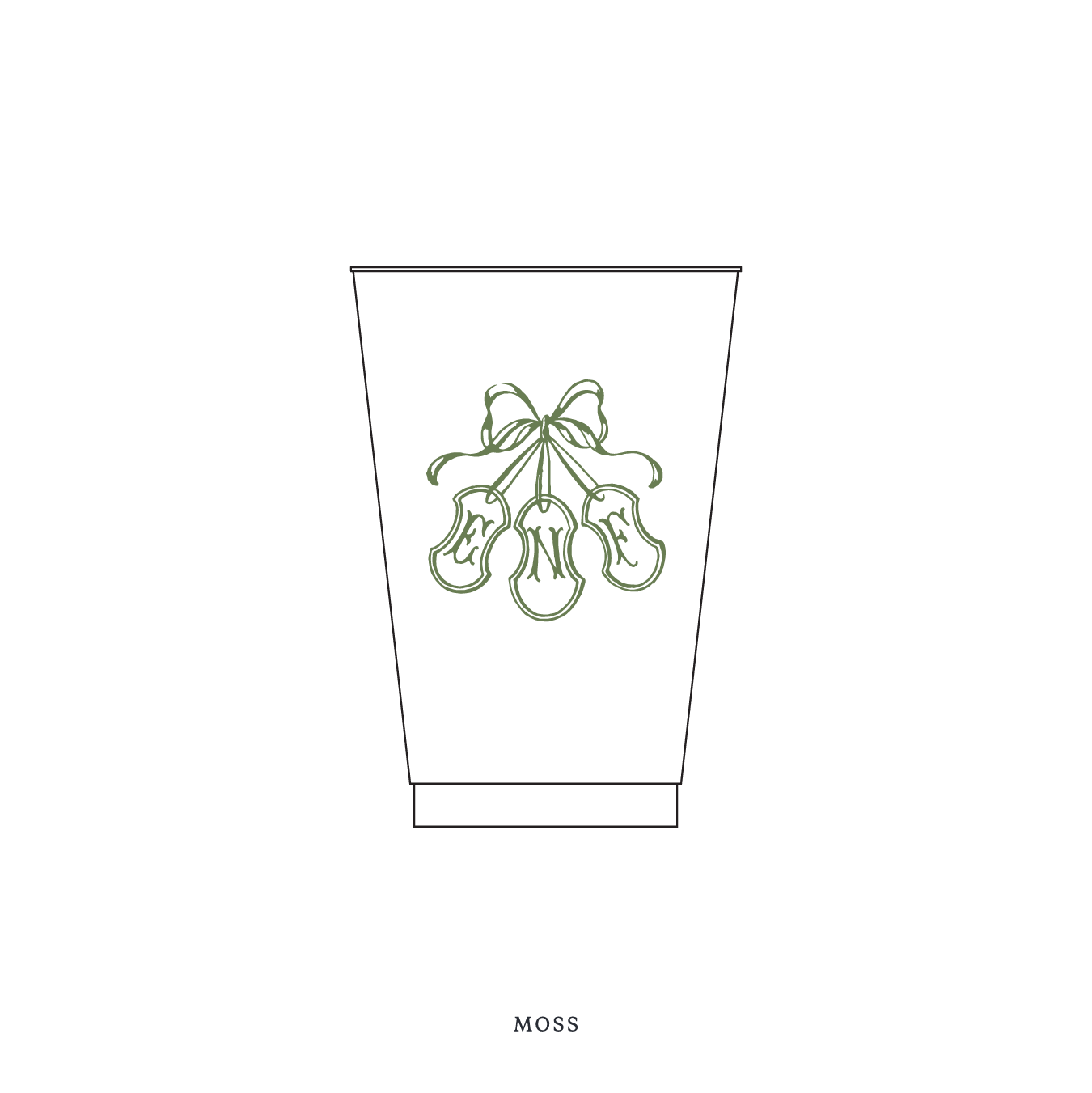 Sutton Motif Reusable Party Cups | 14 oz