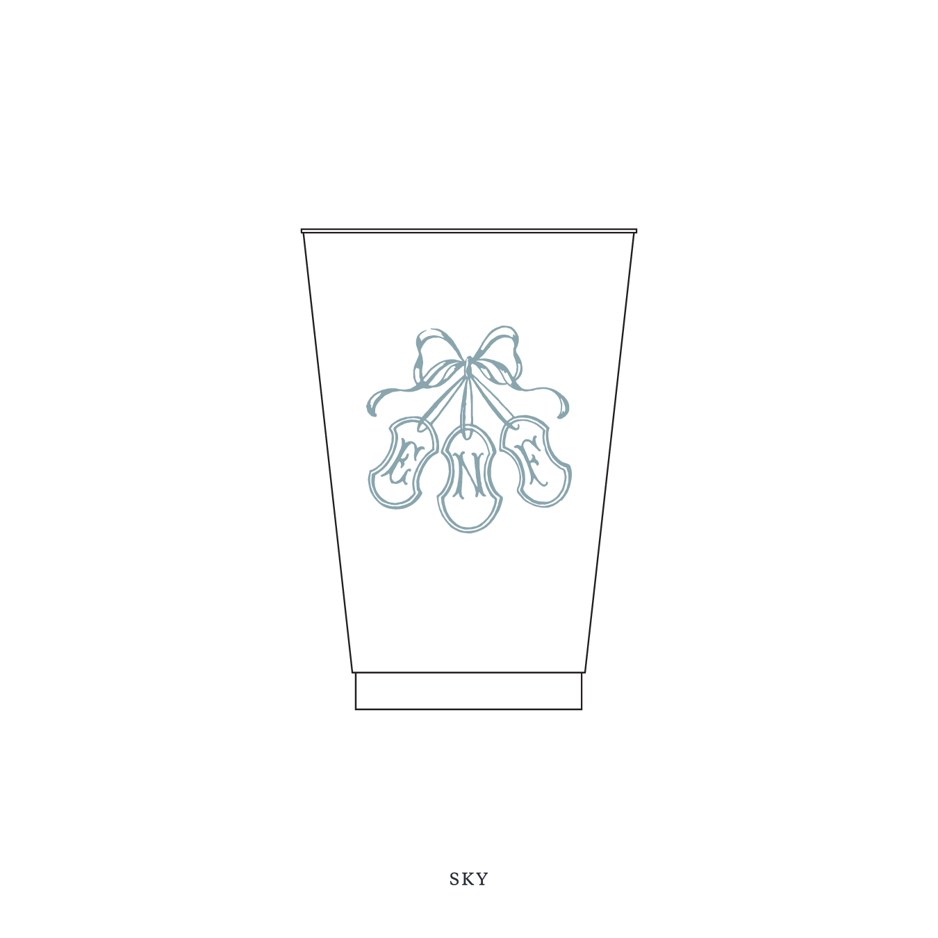 Sutton Motif Reusable Party Cups | 14 oz