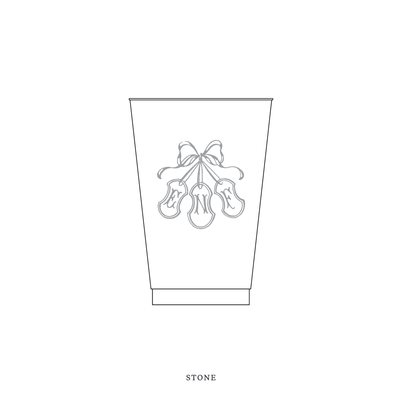 Sutton Motif Reusable Party Cups | 14 oz
