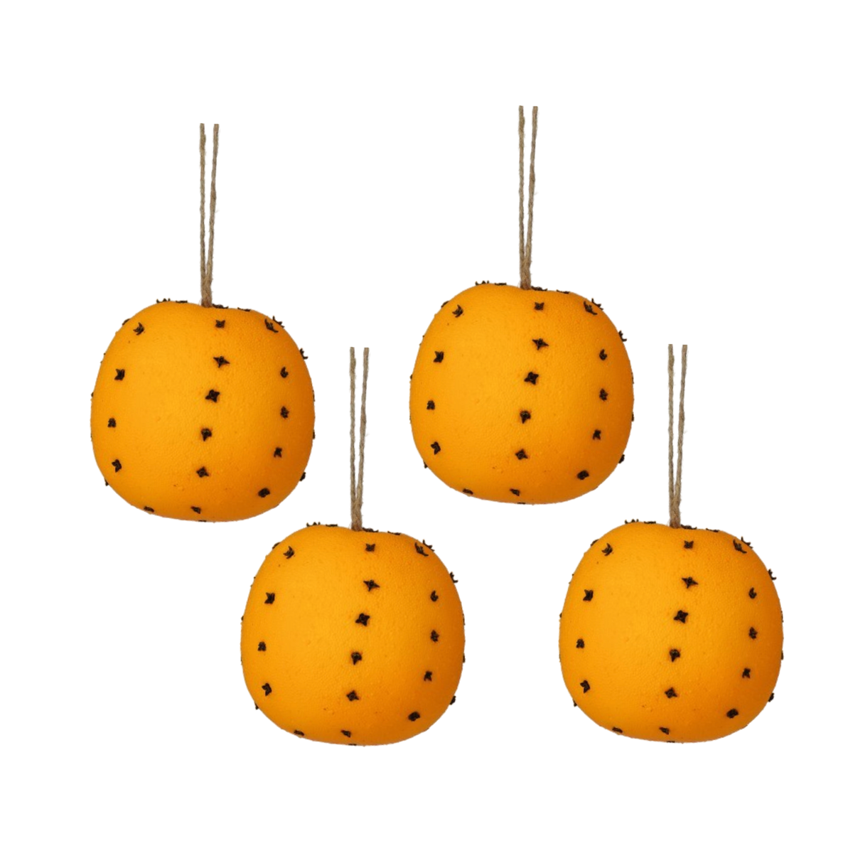 Seville Orange Pomander Ornaments, Set of 4