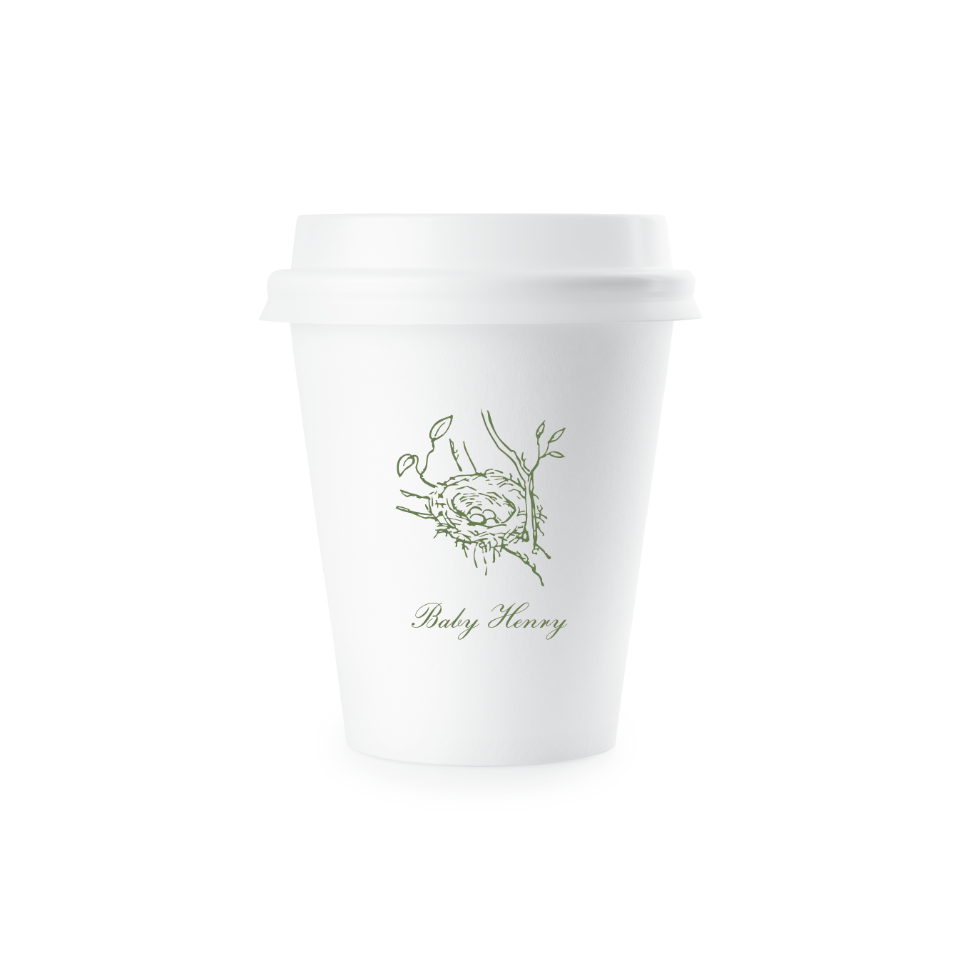 Surrey Motif Paper Cup | 12 oz with Lid