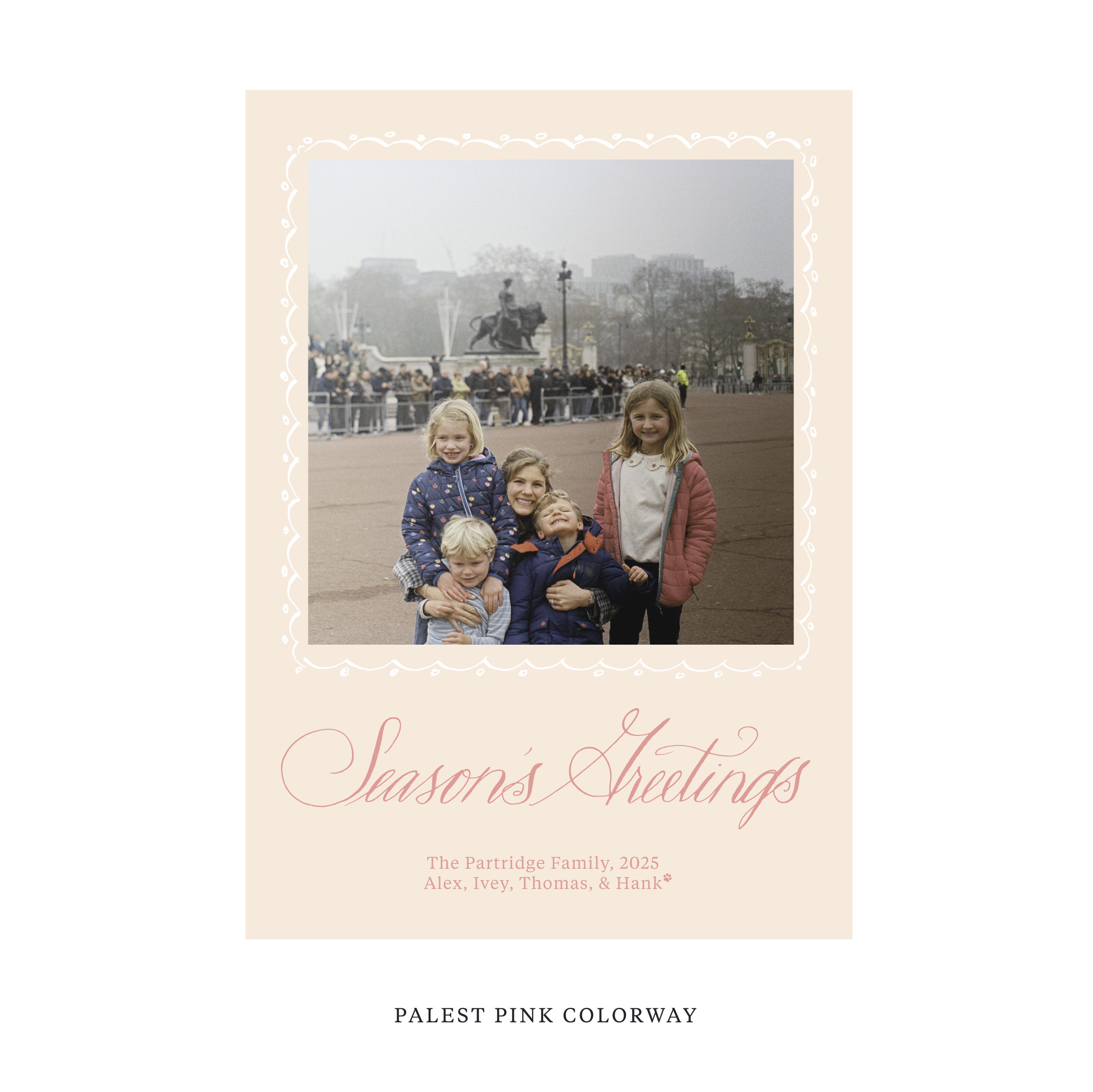 Partridge Classic Flat Print Holiday Card, Large