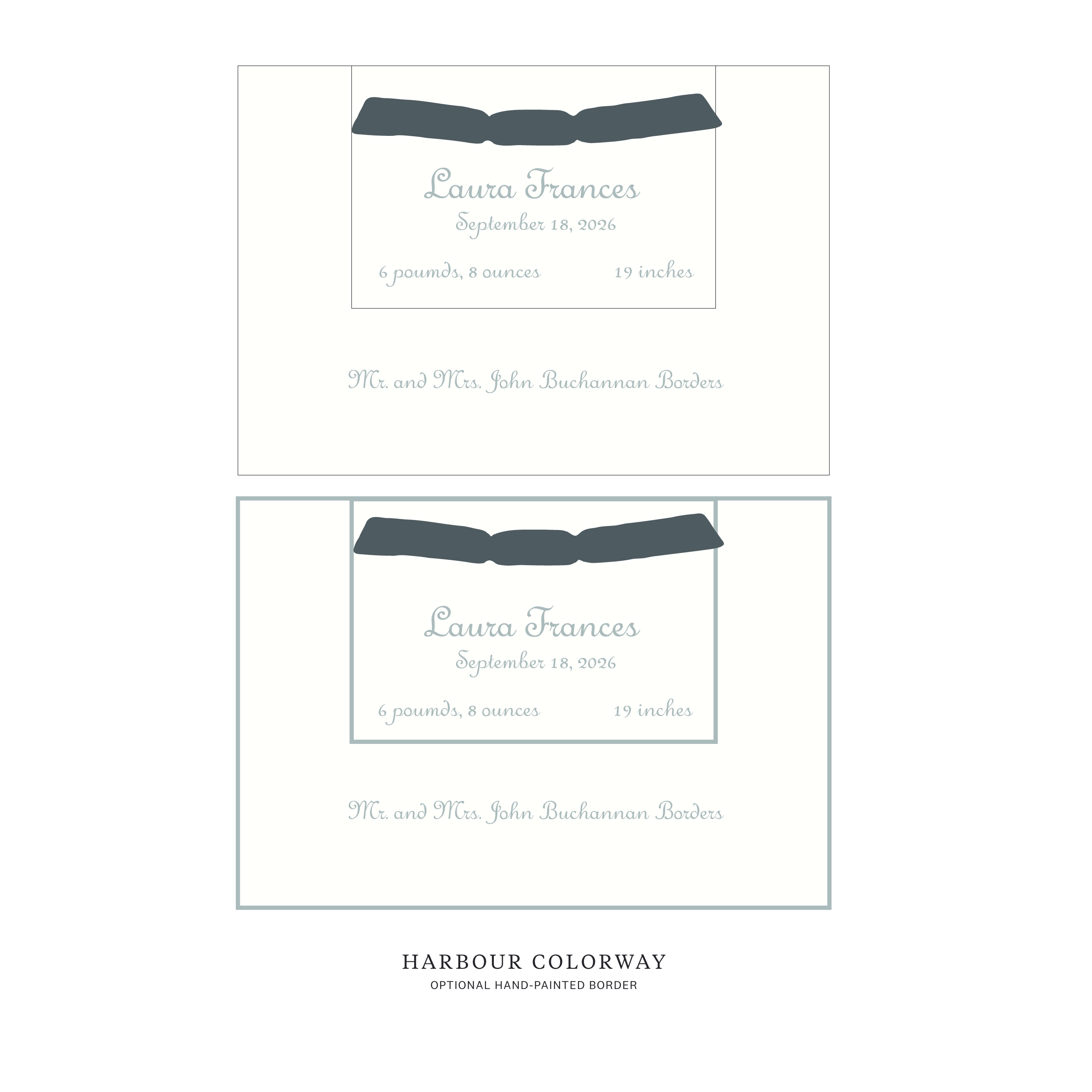 Campbell Layered Birth Announcement