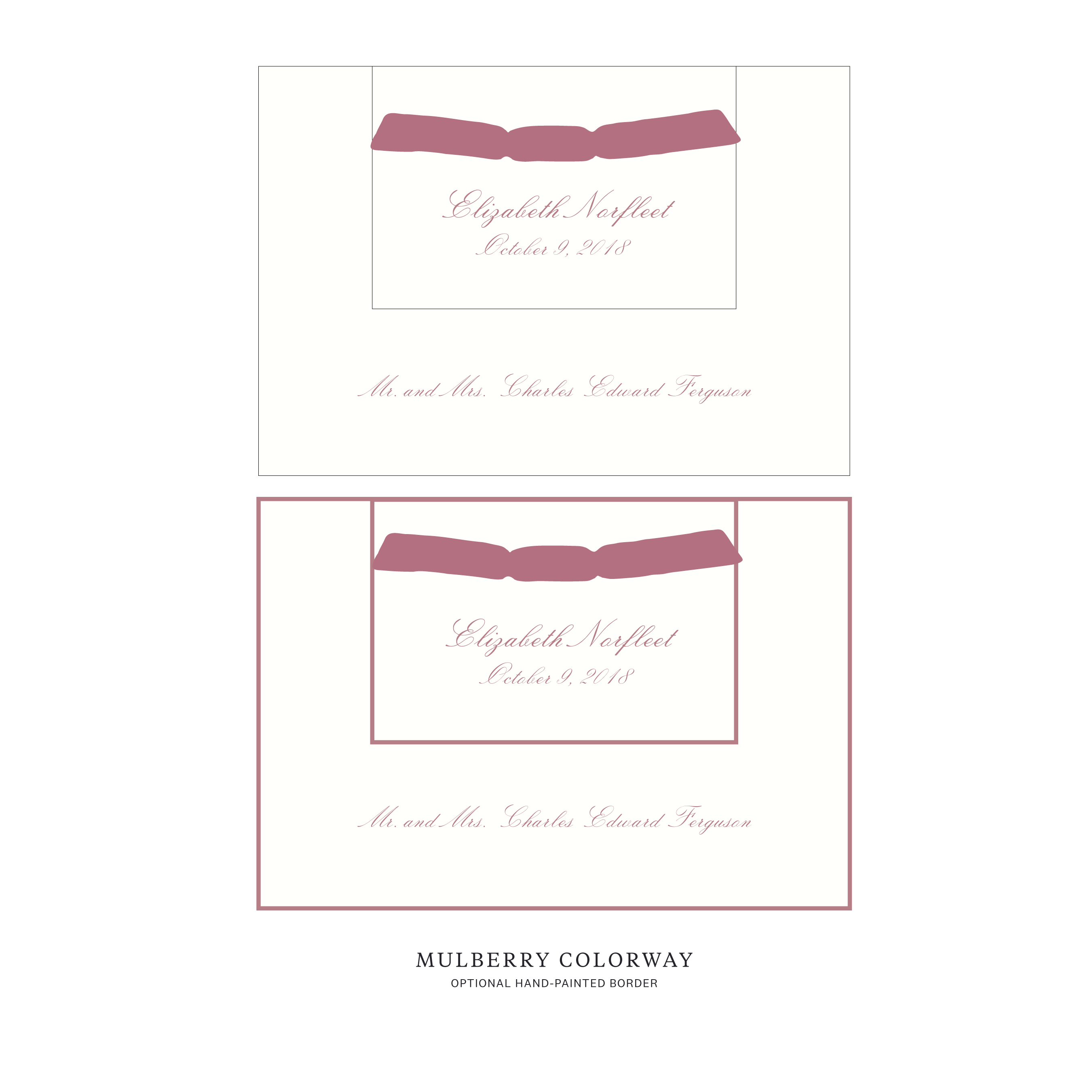 Sutton Layered Birth Announcement