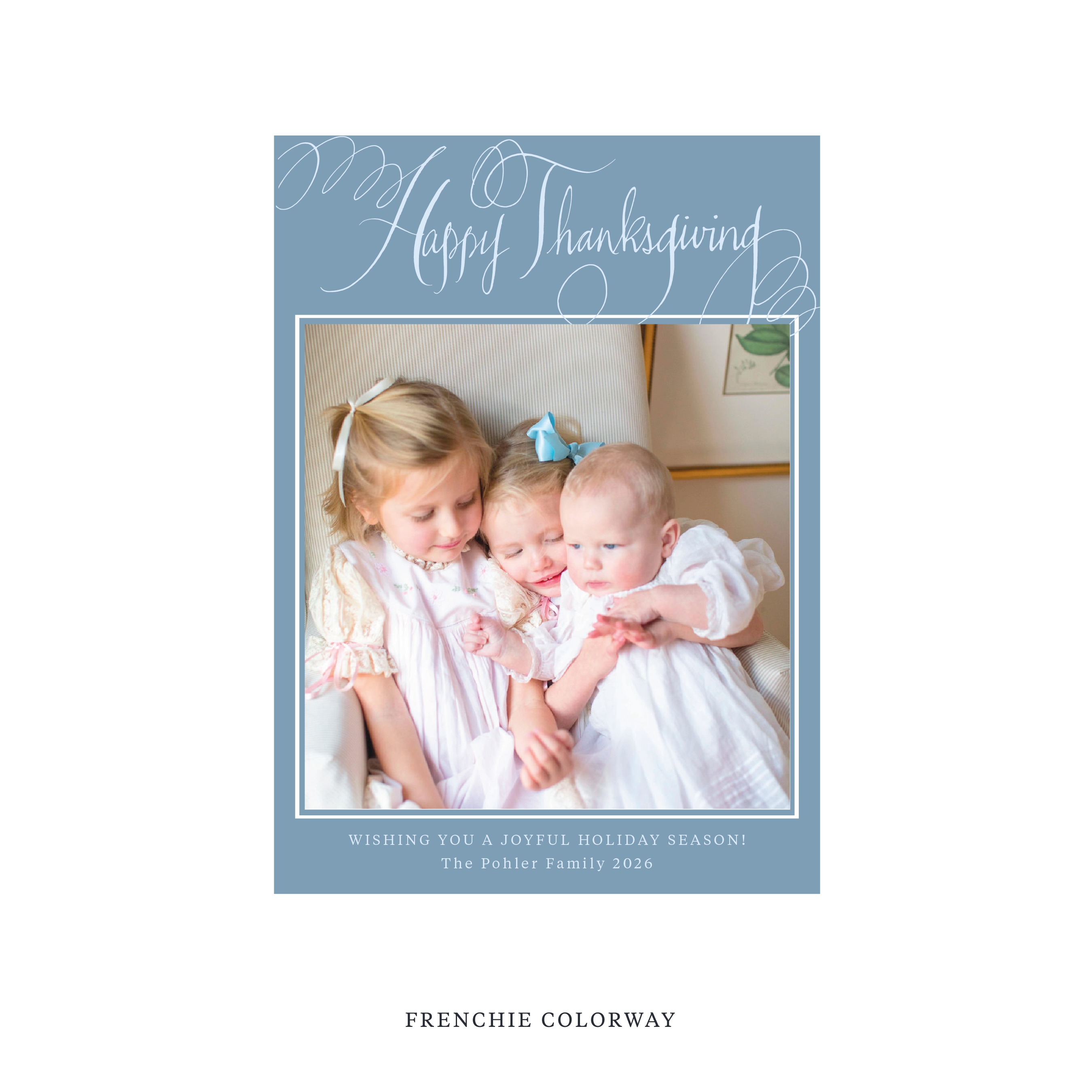 Pohler Classic Printed Holiday Card, Medium