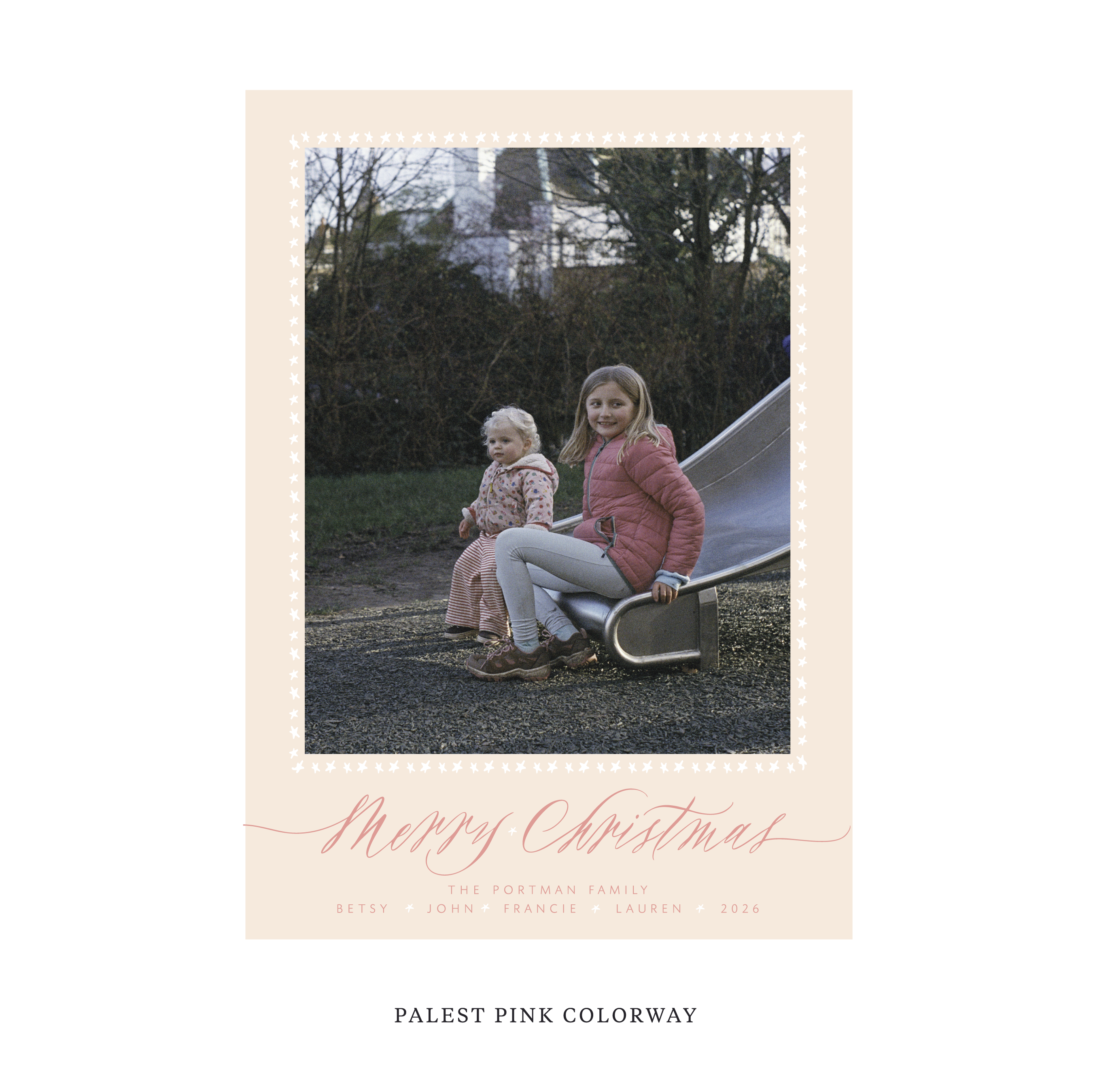 Portman Classic Flat Print Holiday Card, Large