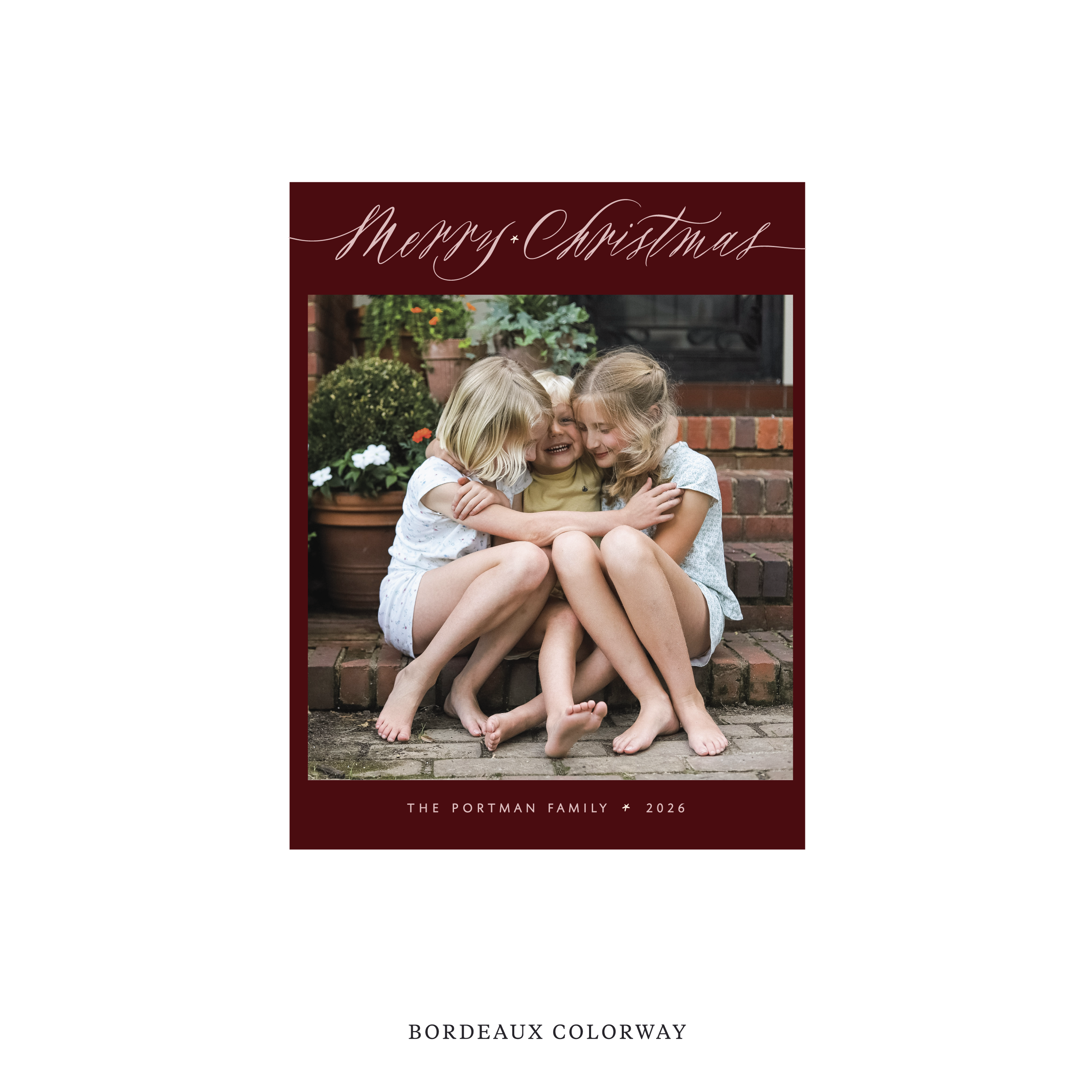 Portman Classic Flat Print Holiday Card, Small