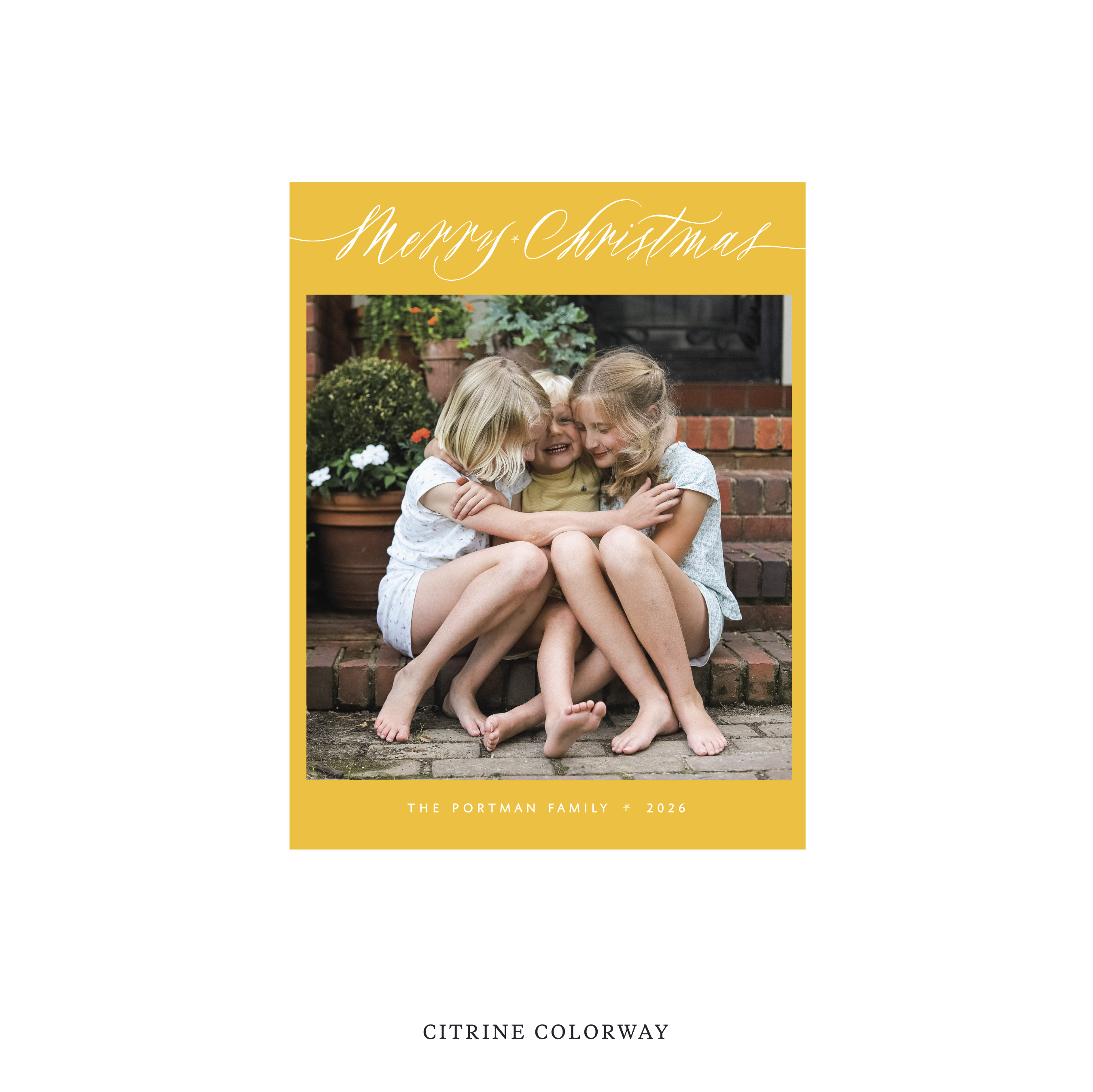 Portman Classic Flat Print Holiday Card, Small