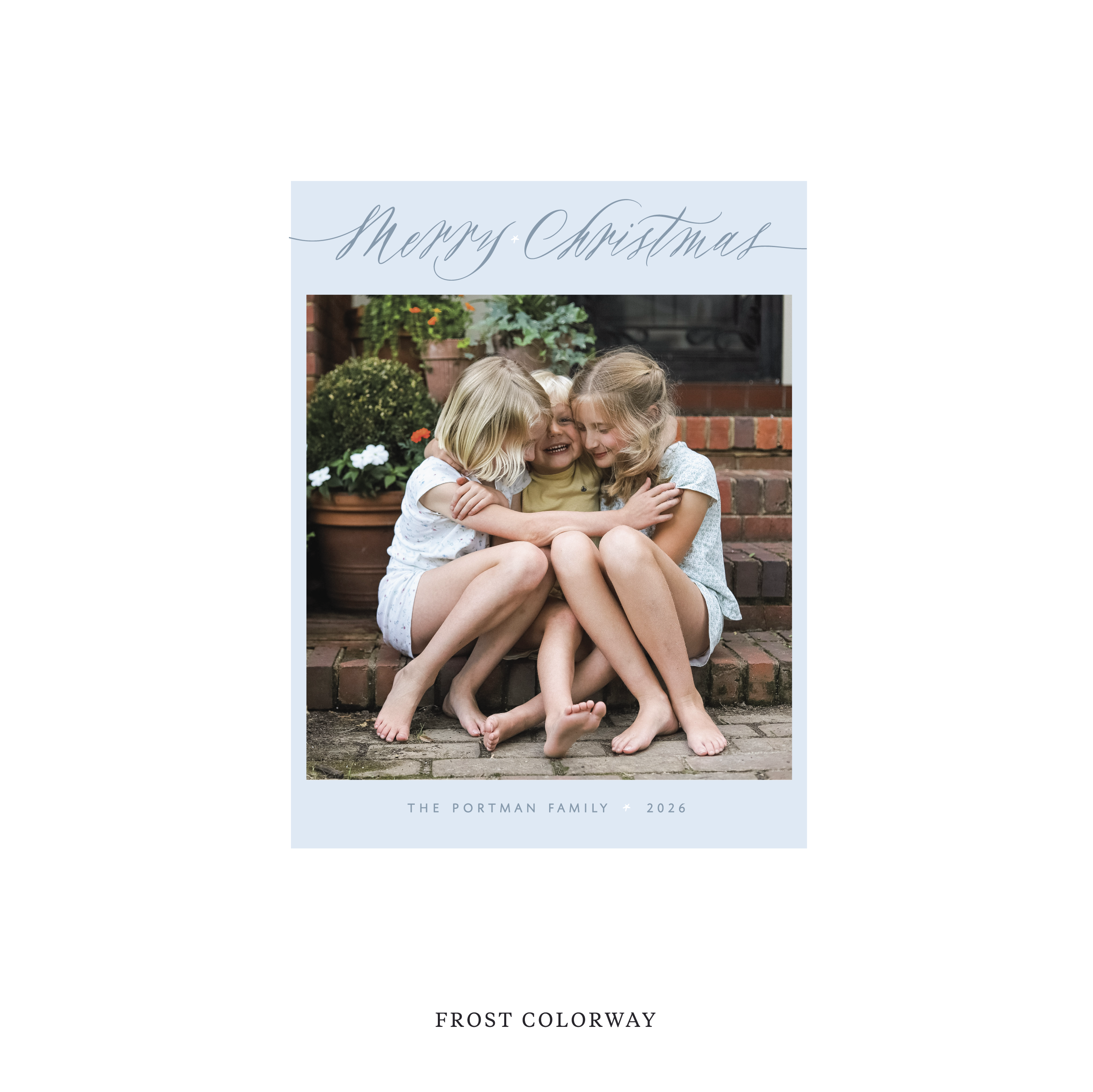 Portman Classic Flat Print Holiday Card, Small