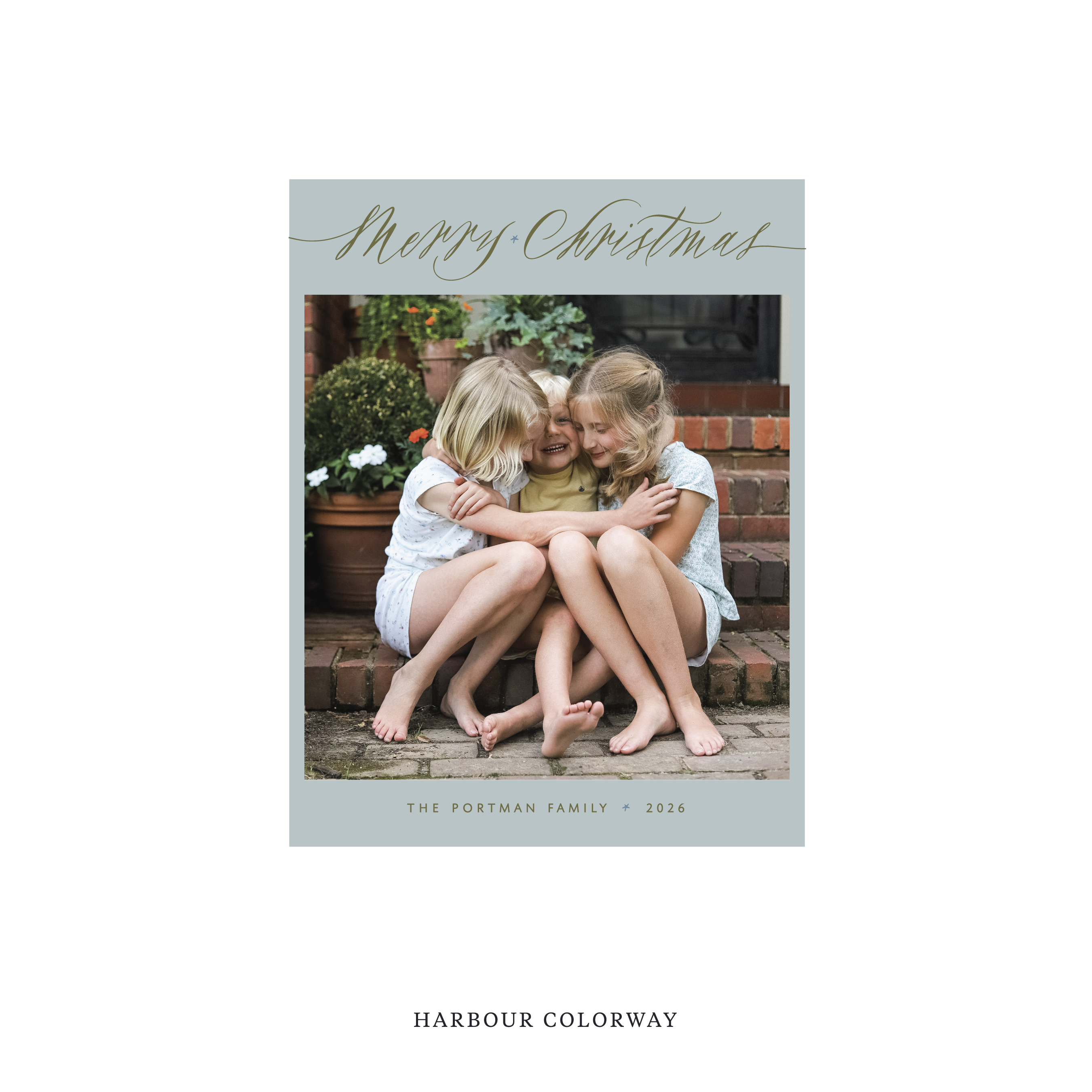 Portman Classic Flat Print Holiday Card, Small