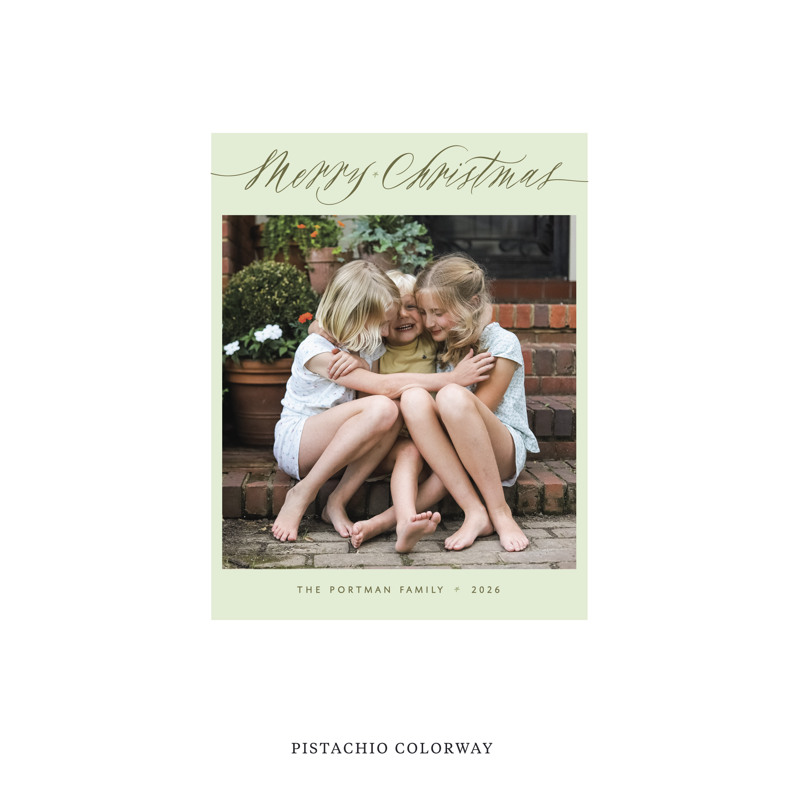 Portman Classic Flat Print Holiday Card, Small