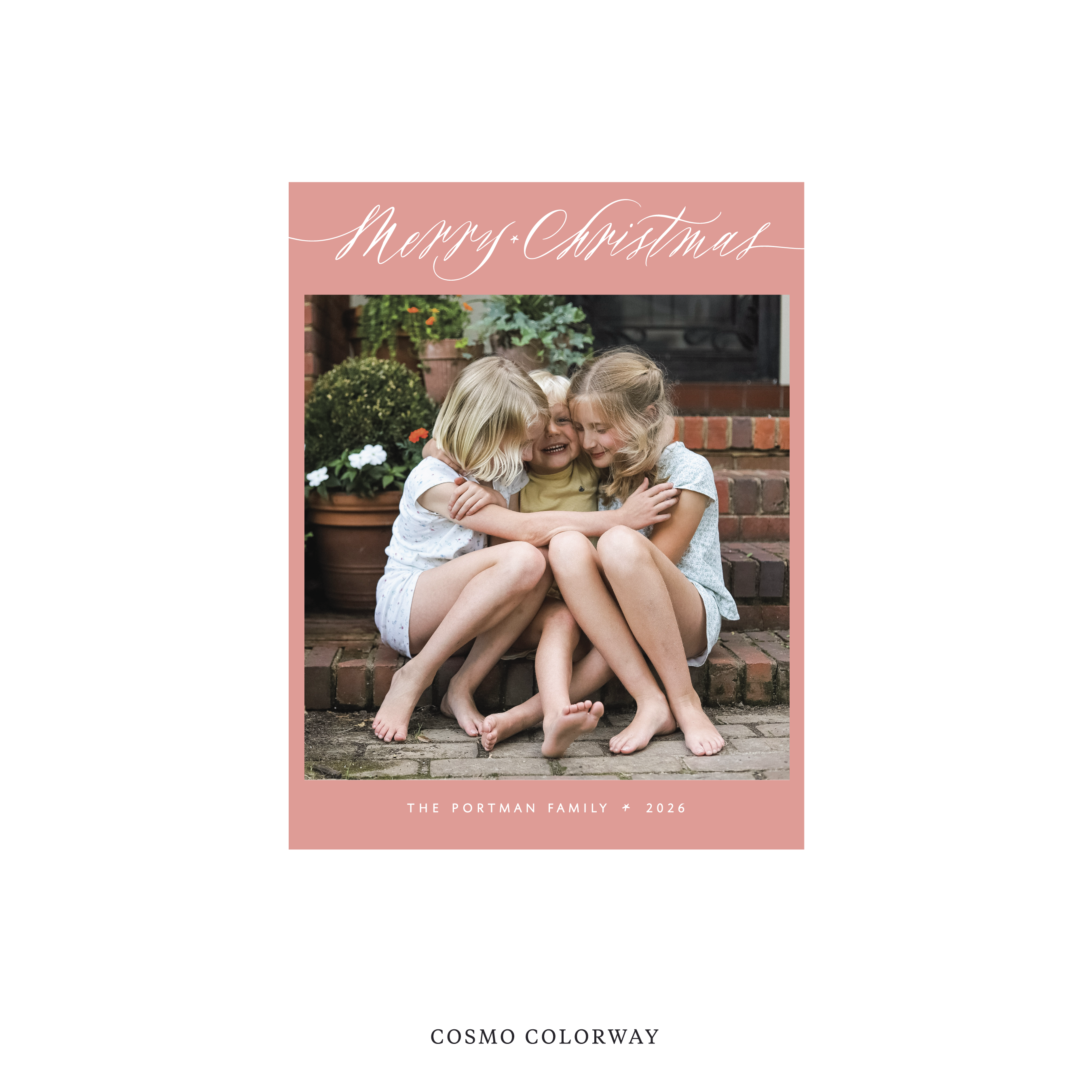 Portman Classic Flat Print Holiday Card, Small