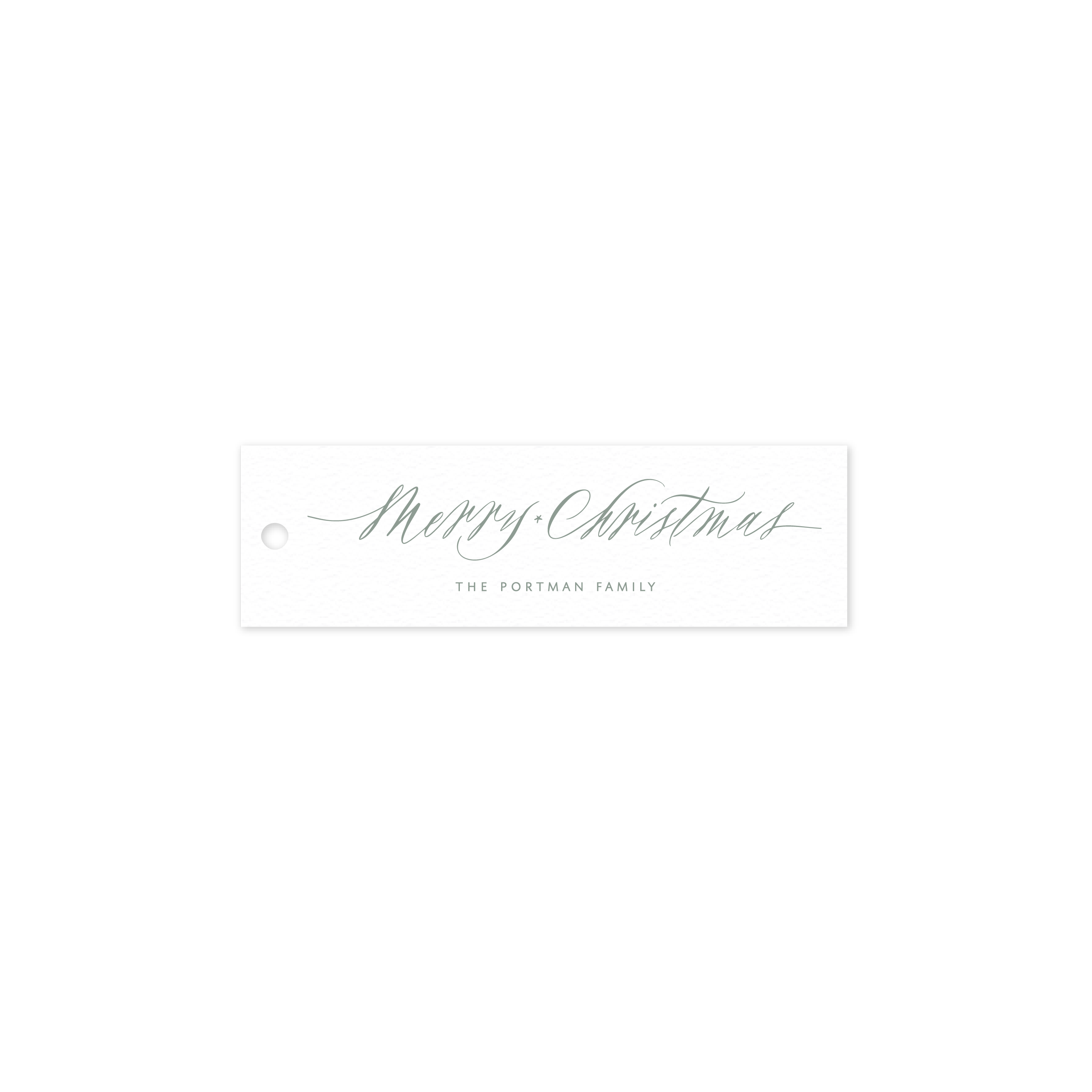 Portman Letterpress Holiday Gift Tag, Skinny