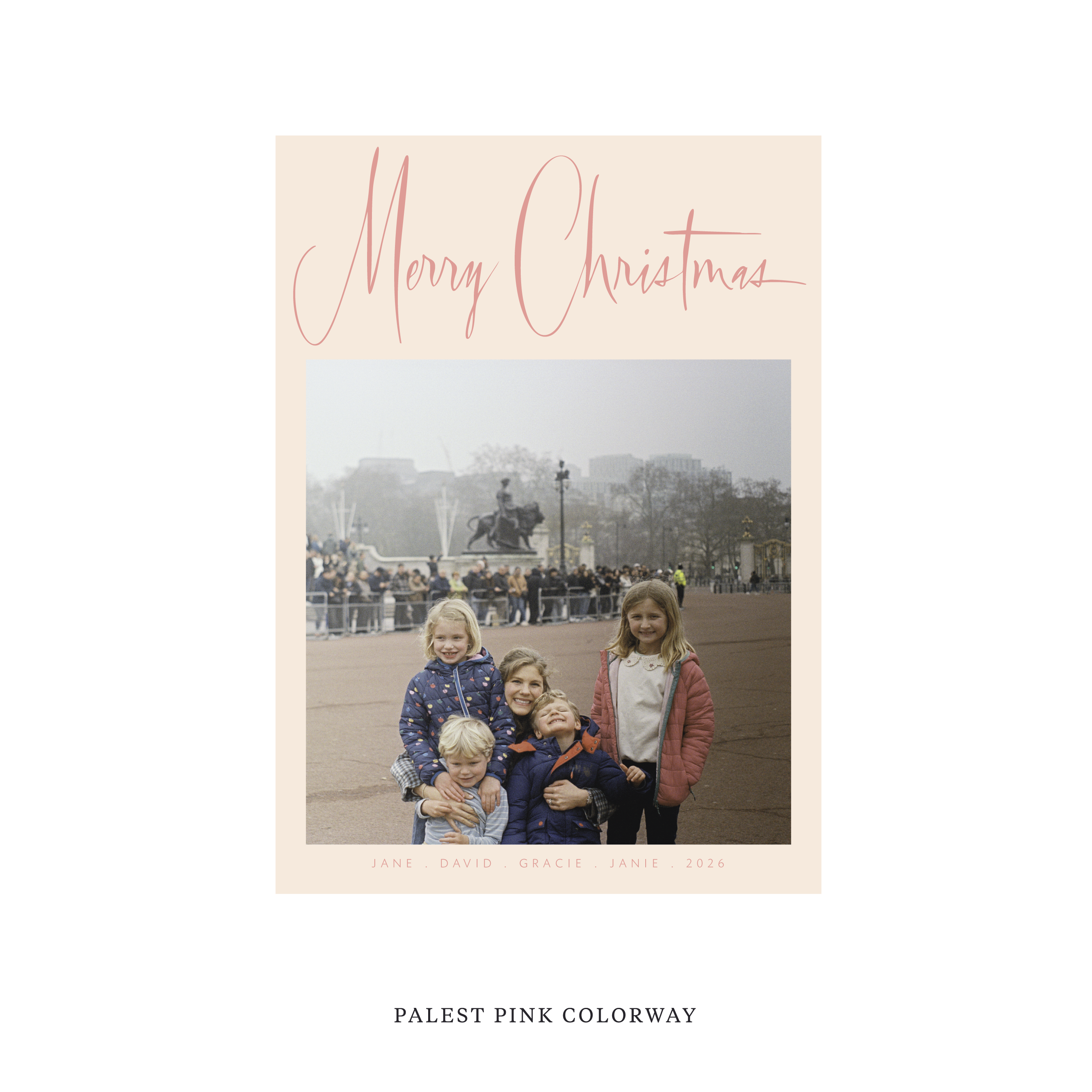 Presley Classic Flat Print Holiday Card, Medium II