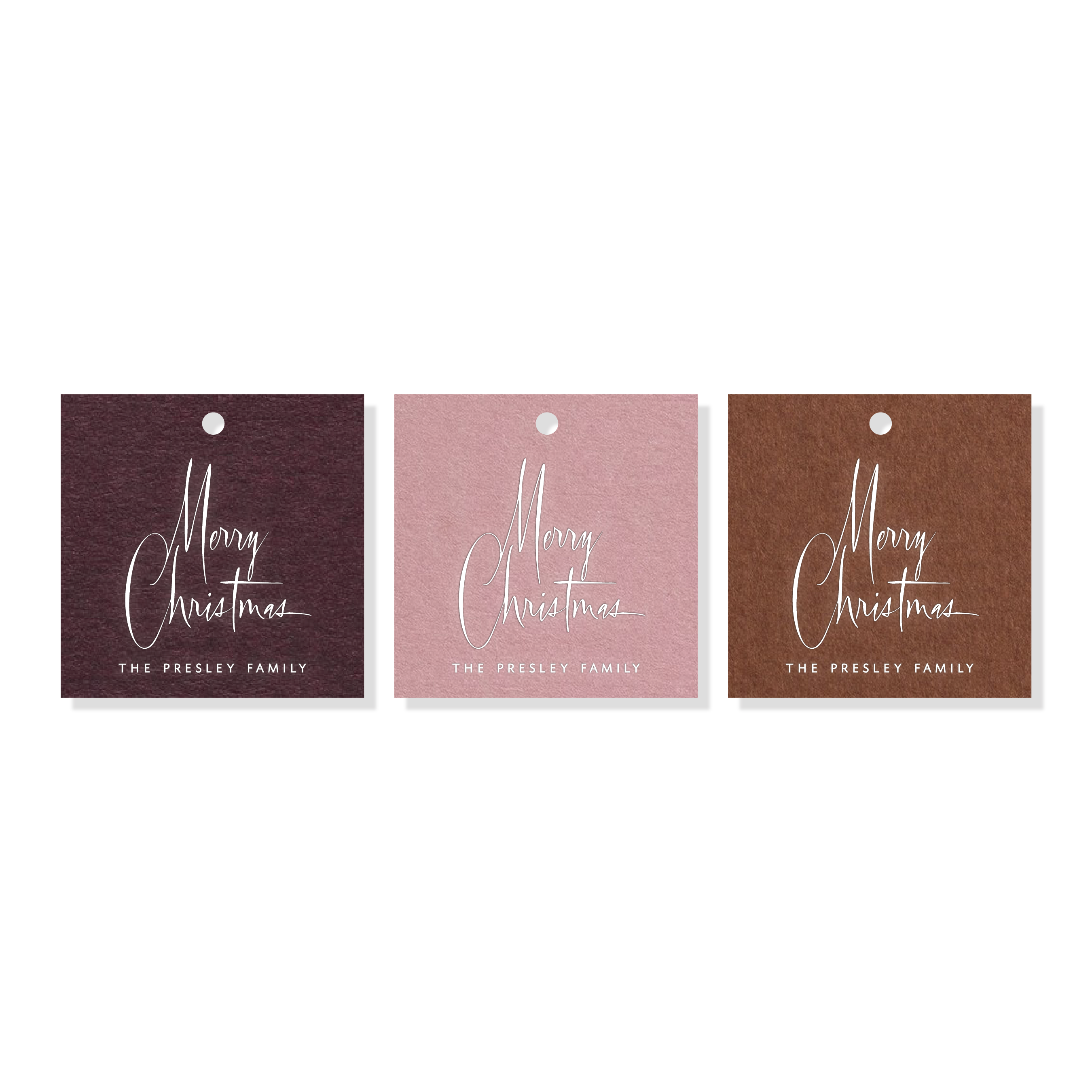 Presley Engraved Holiday Tag