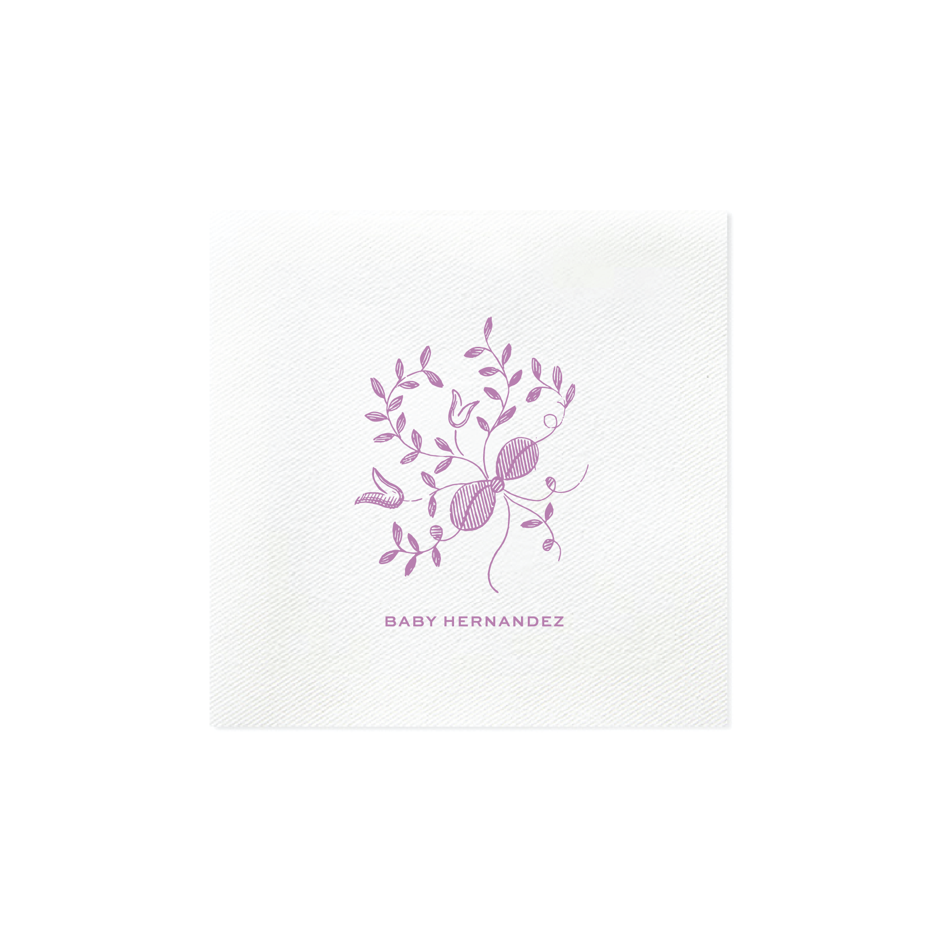 Primrose Motif Cocktail Napkin