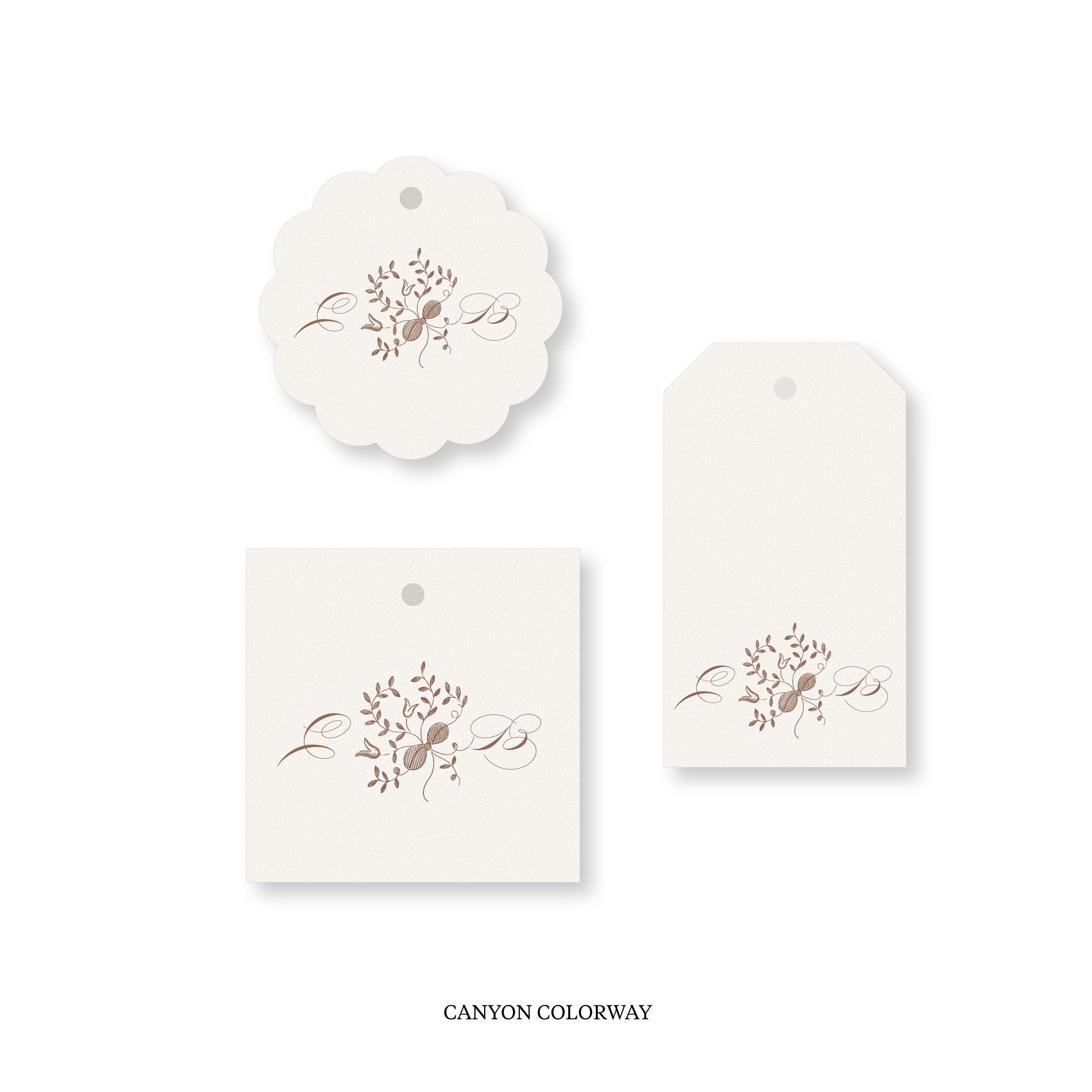 Primrose Motif Classic Printed Tag