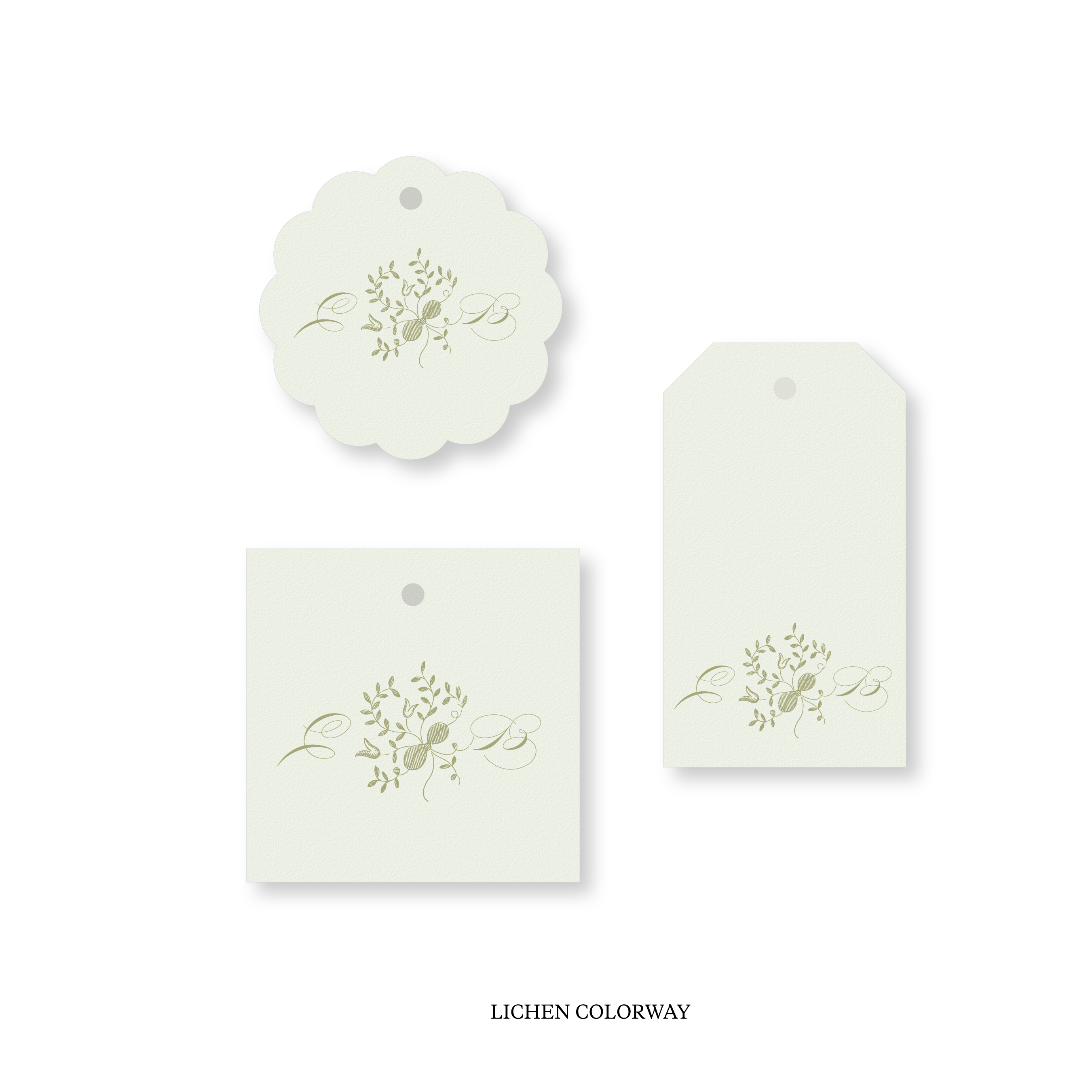 Primrose Motif Classic Printed Tag