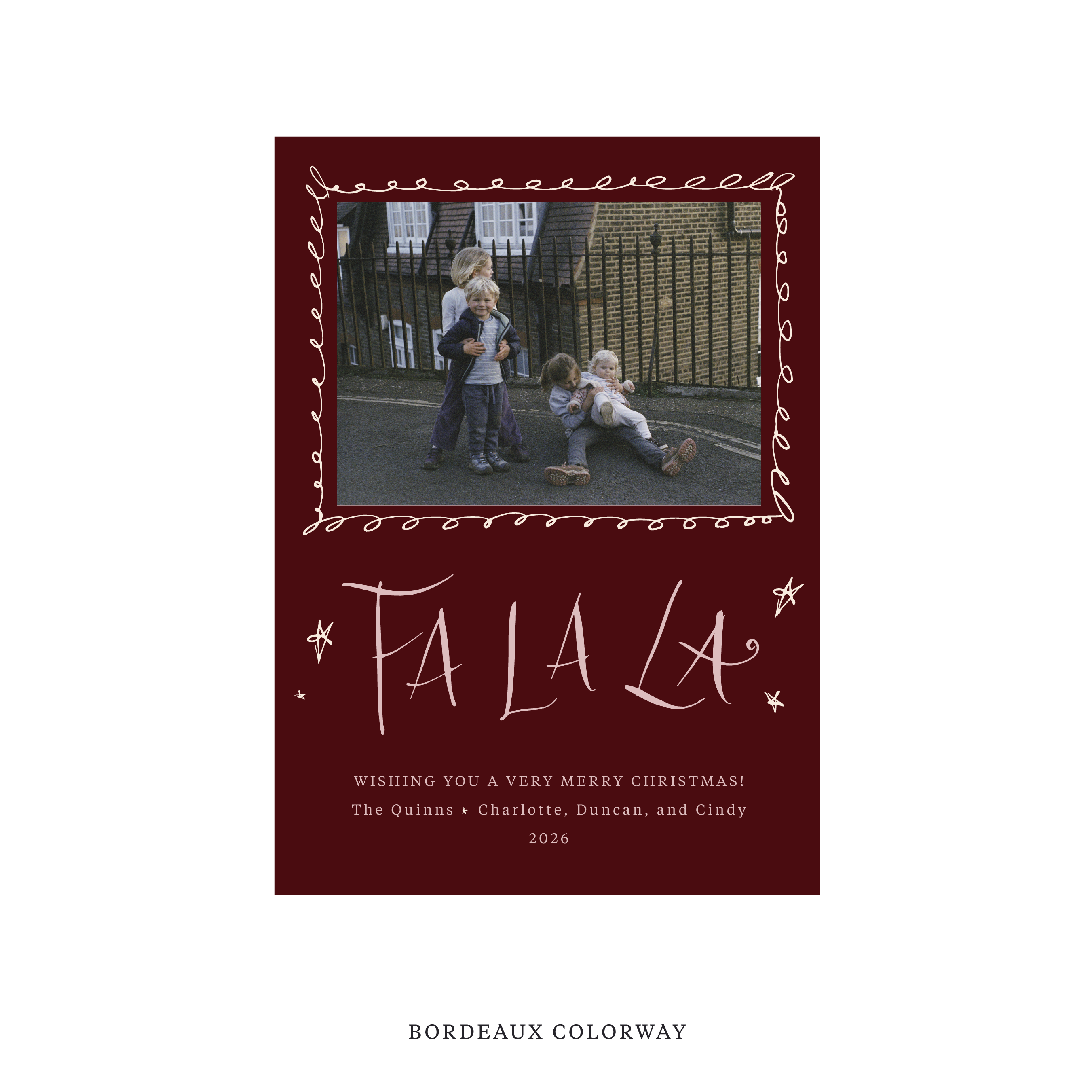 Chadwick Classic Flat Print Holiday Card, Medium