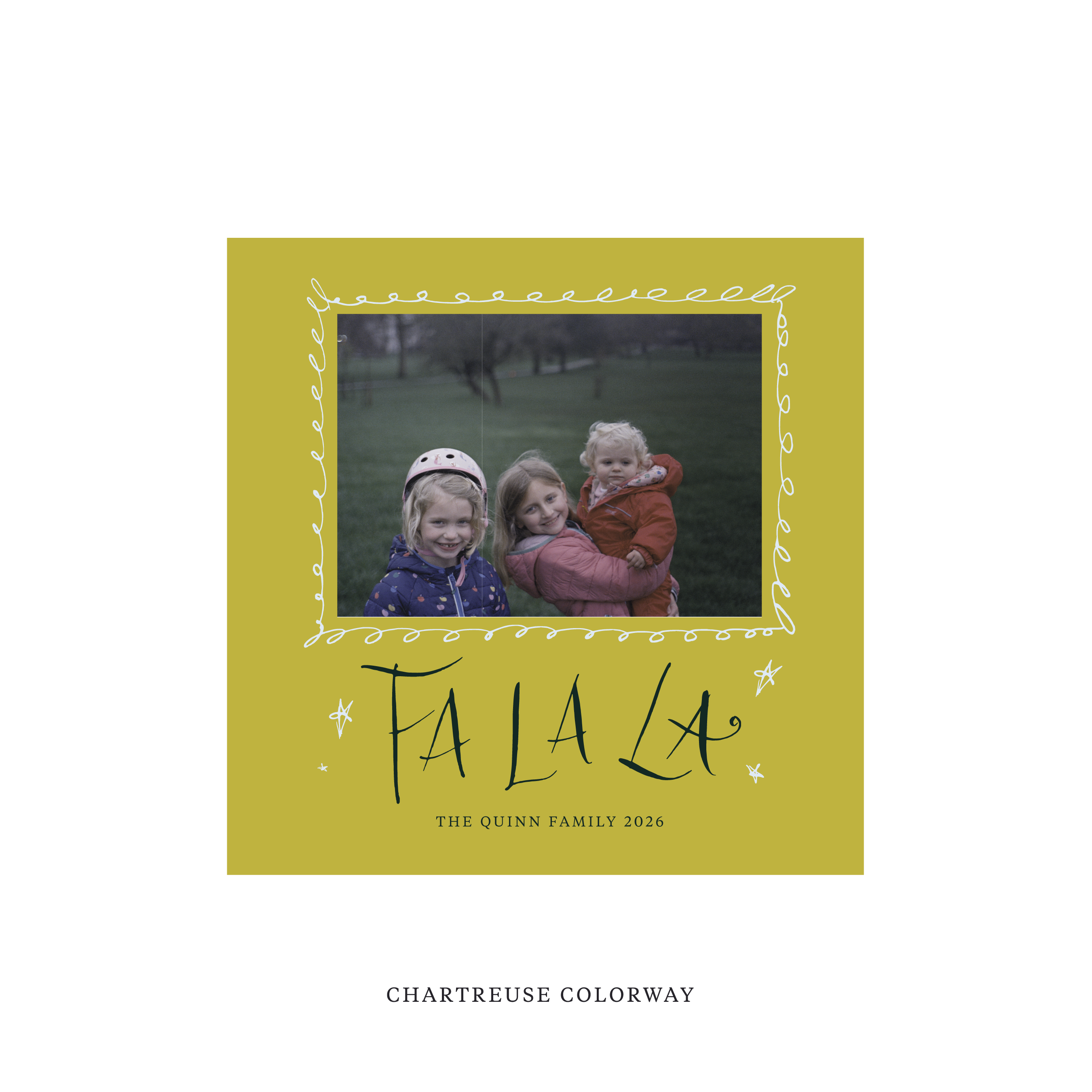 Chadwick Classic Flat Print Holiday Card, Square