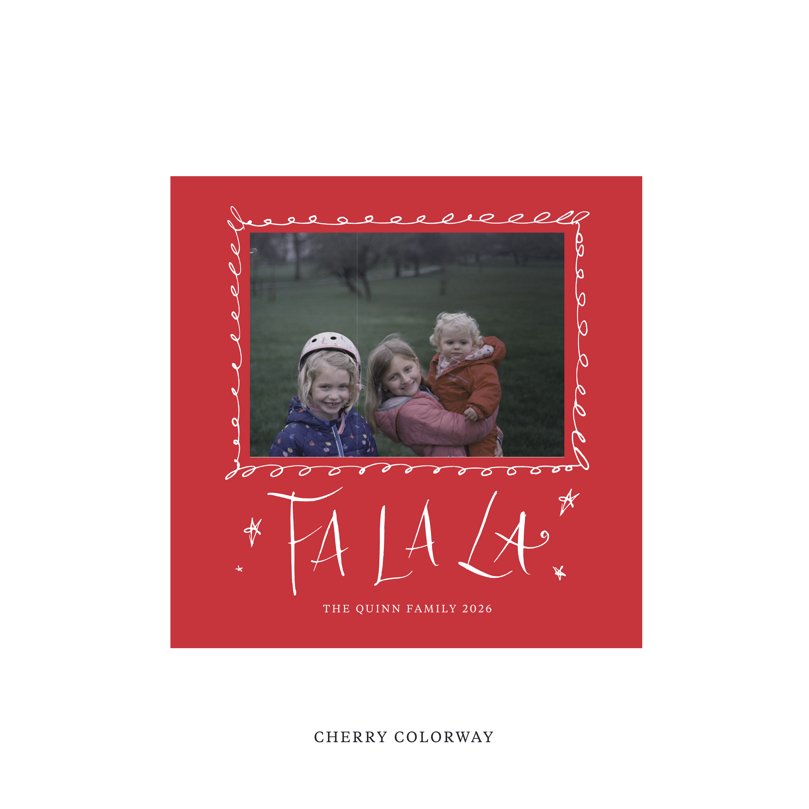 Chadwick Classic Flat Print Holiday Card, Square