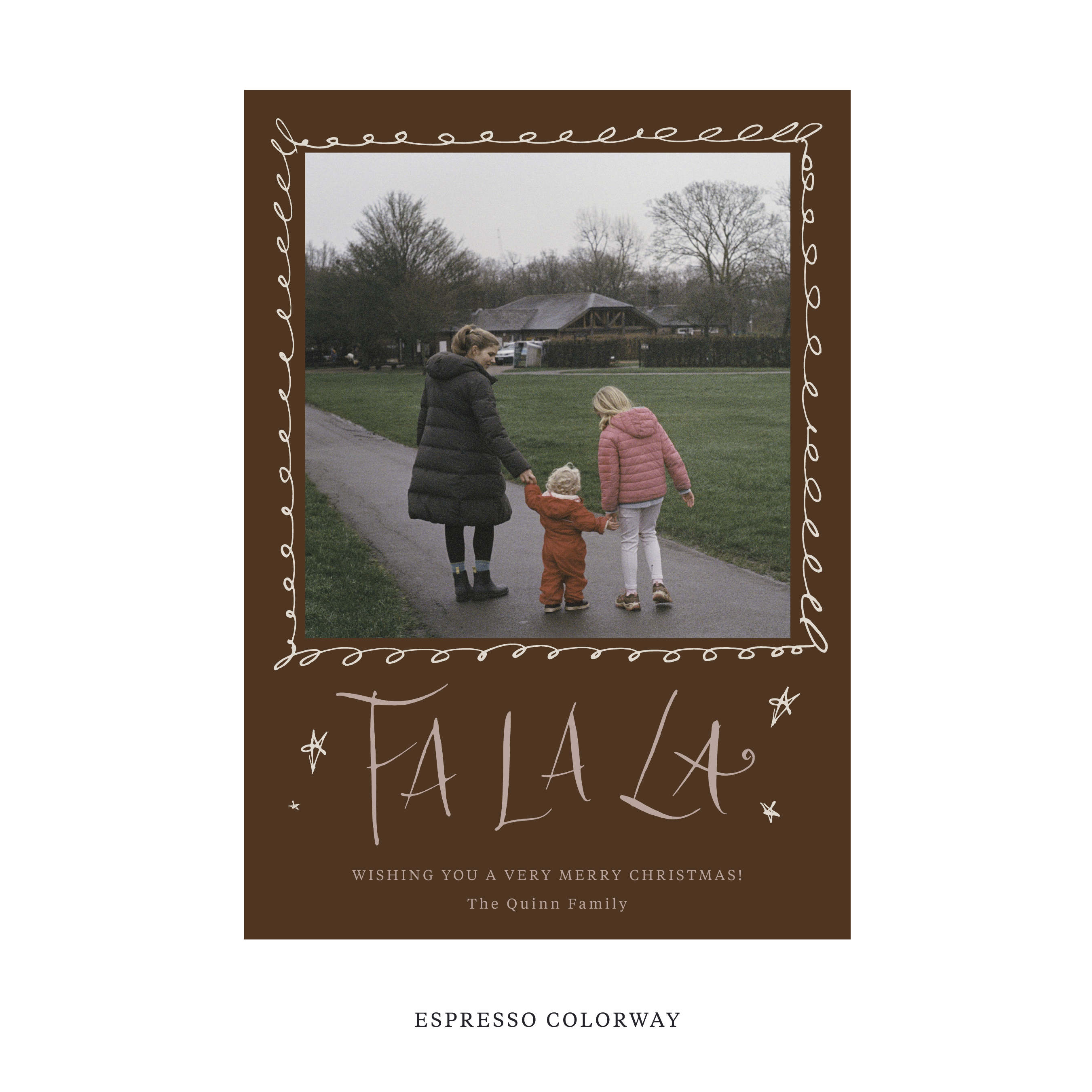 Chadwick Classic Flat Print Holiday Card, Large