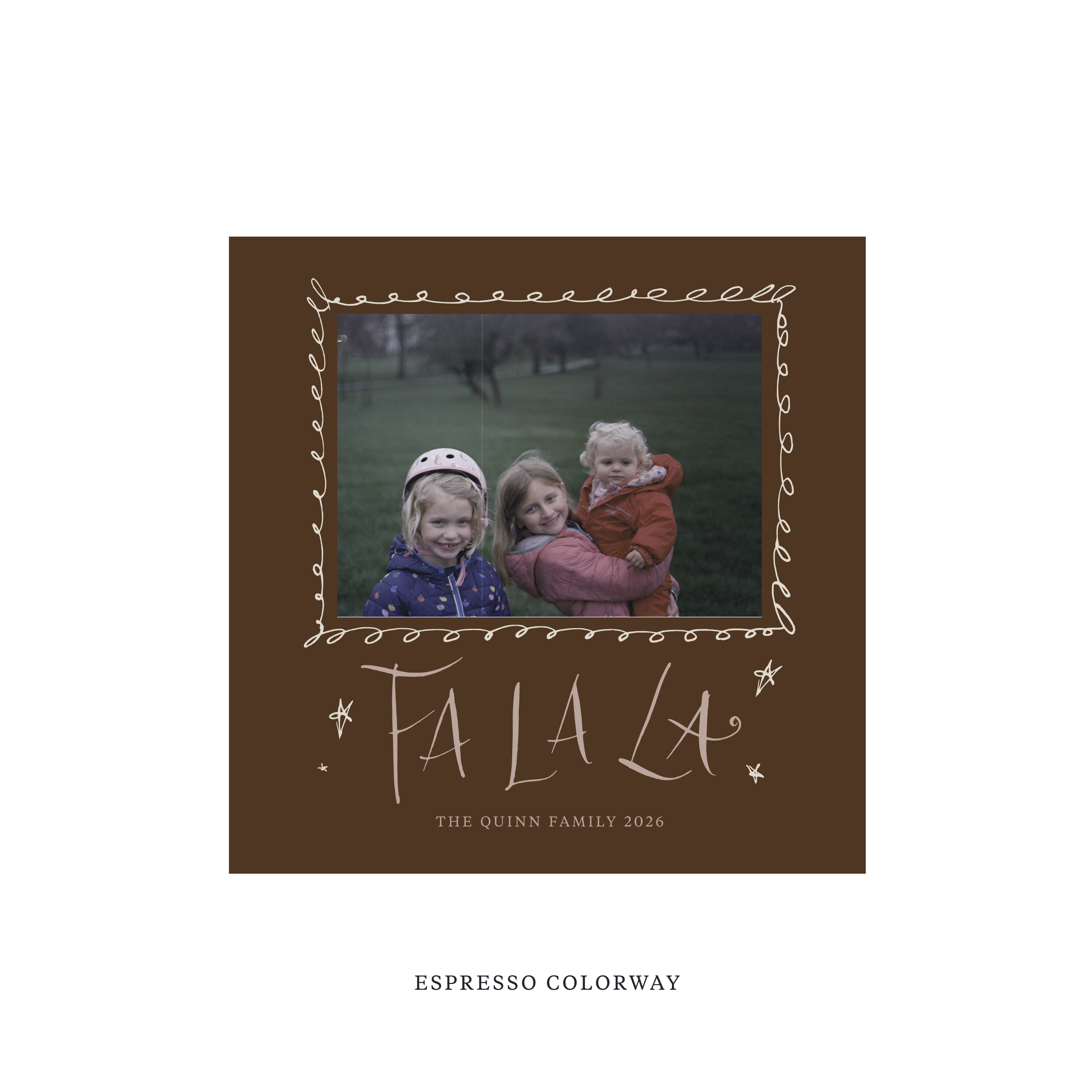 Chadwick Classic Flat Print Holiday Card, Square