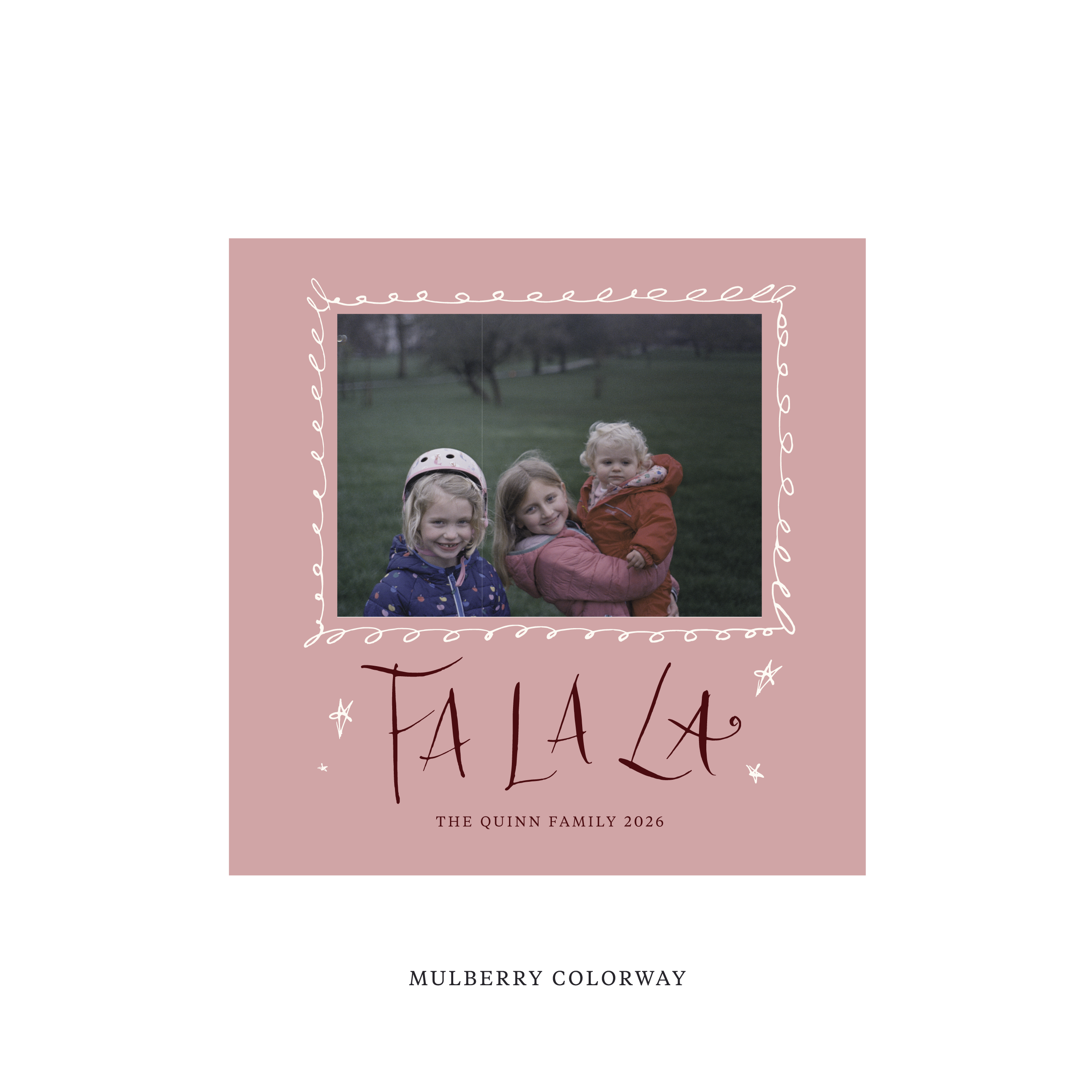 Chadwick Classic Flat Print Holiday Card, Square