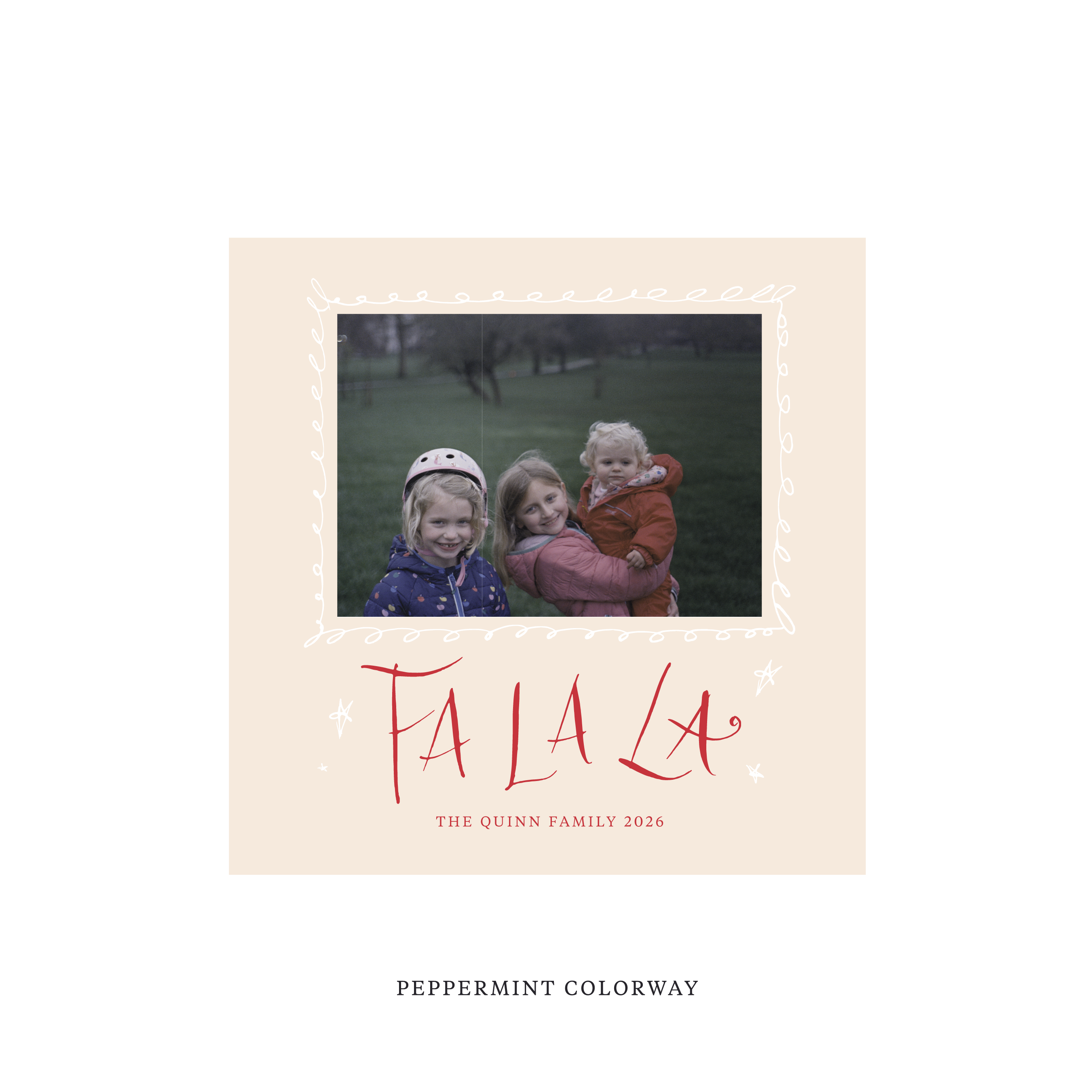 Chadwick Classic Flat Print Holiday Card, Square