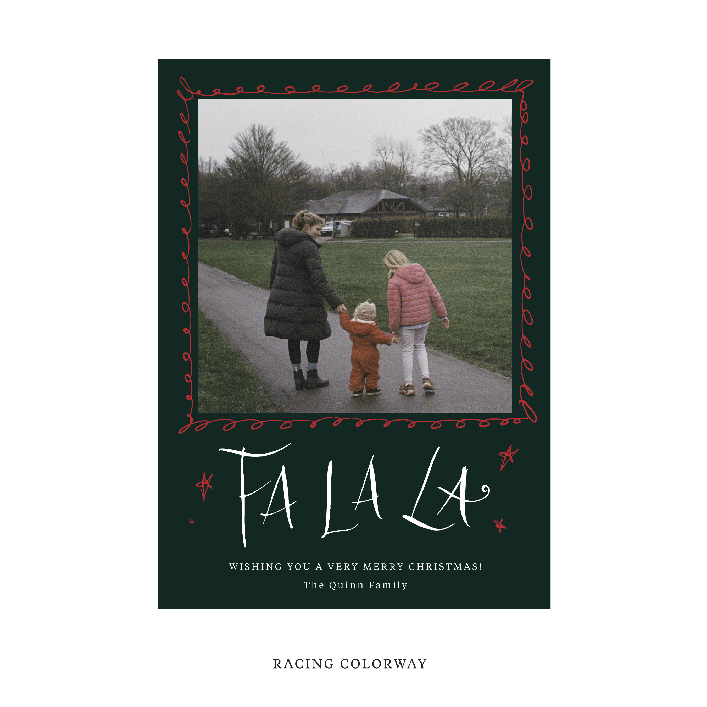 Chadwick Classic Flat Print Holiday Card, Large