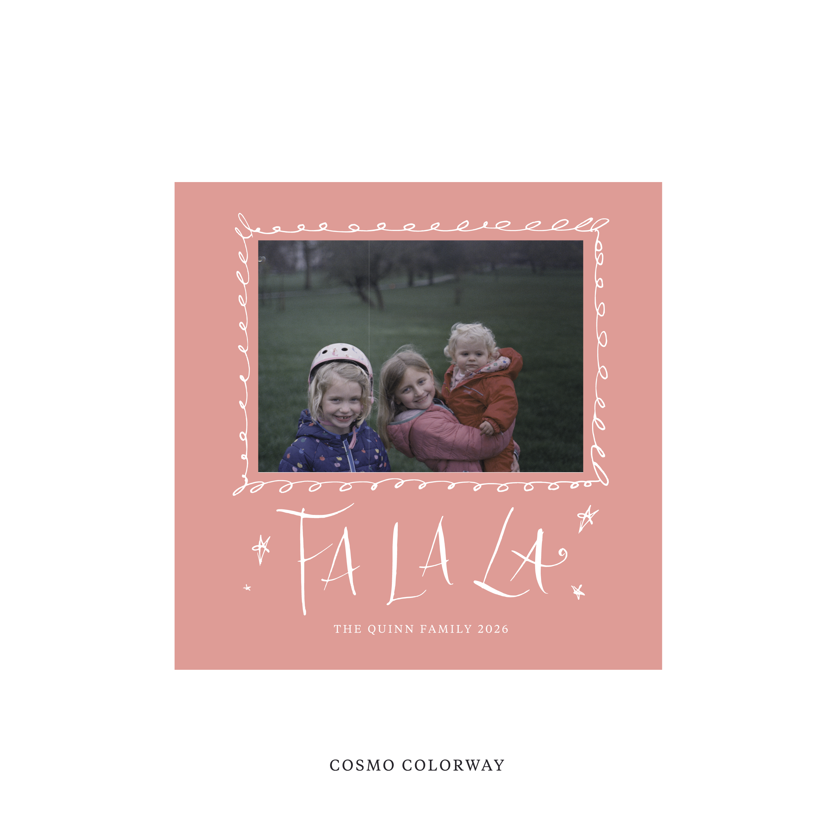 Chadwick Classic Flat Print Holiday Card, Square