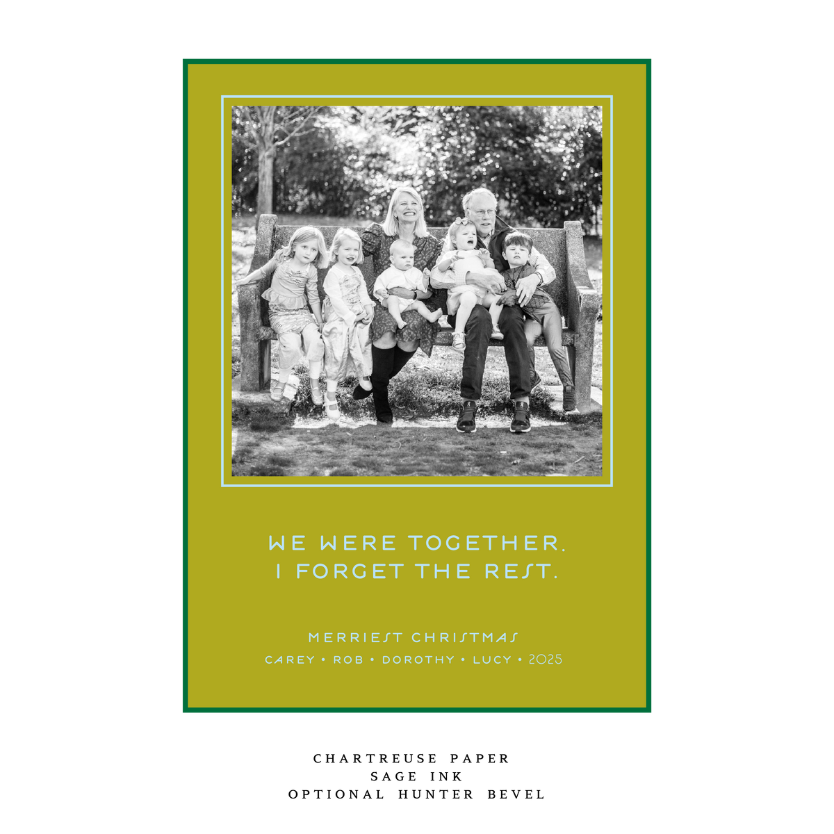 Rhea Medium Luxe Holiday Card (Archive)