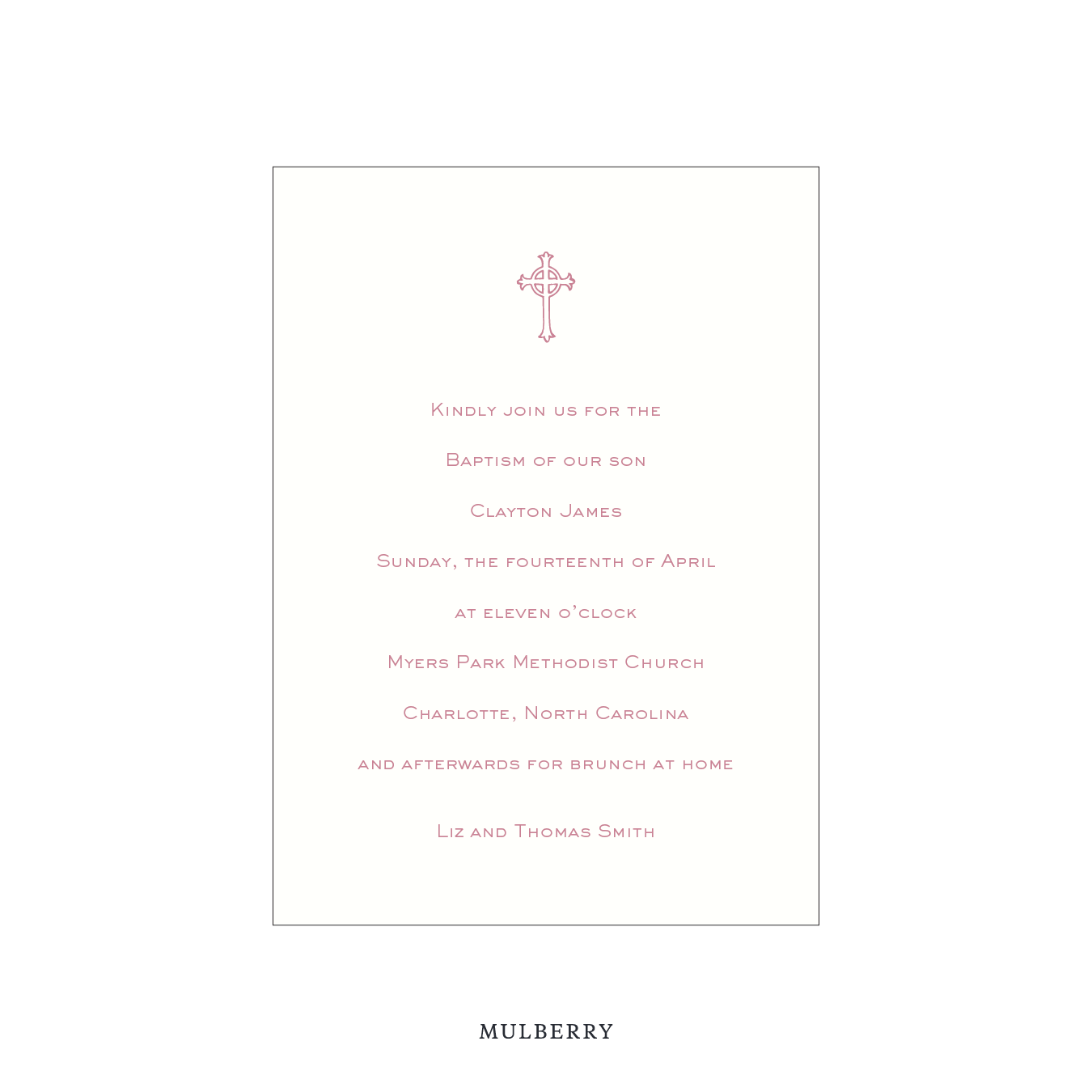 Richmond Religious Celebration Invitation