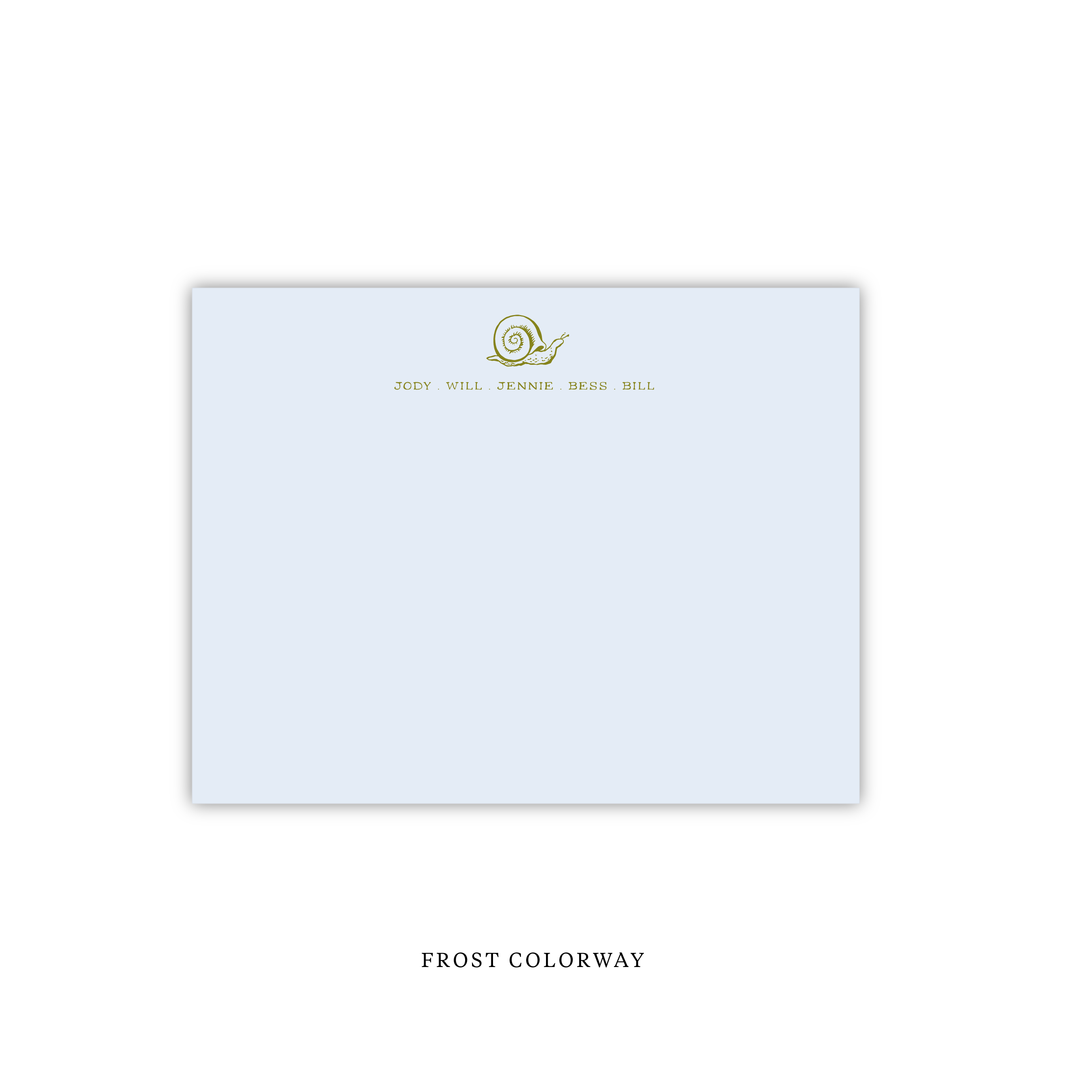 Snail Letterpress Stationery