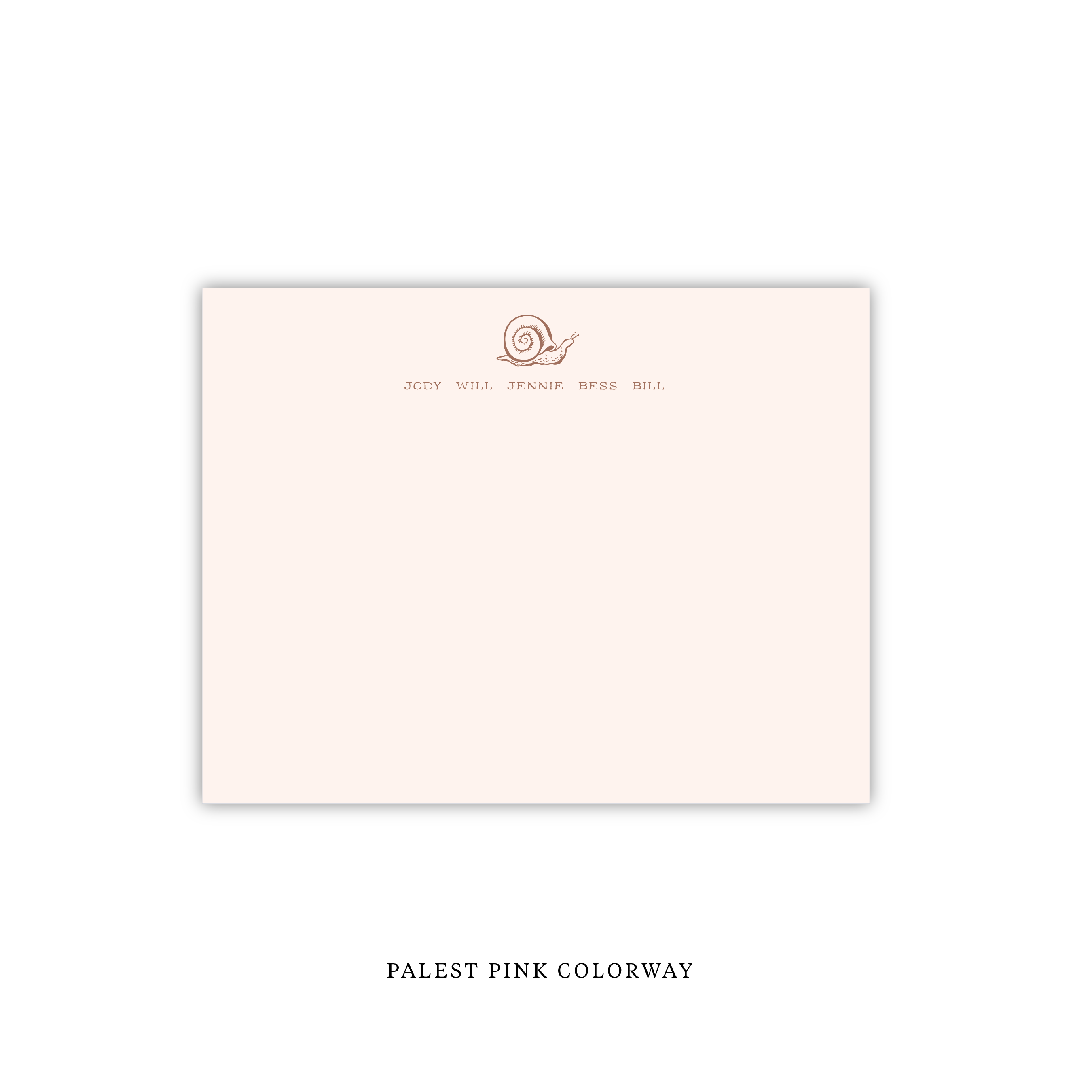 Snail Letterpress Stationery