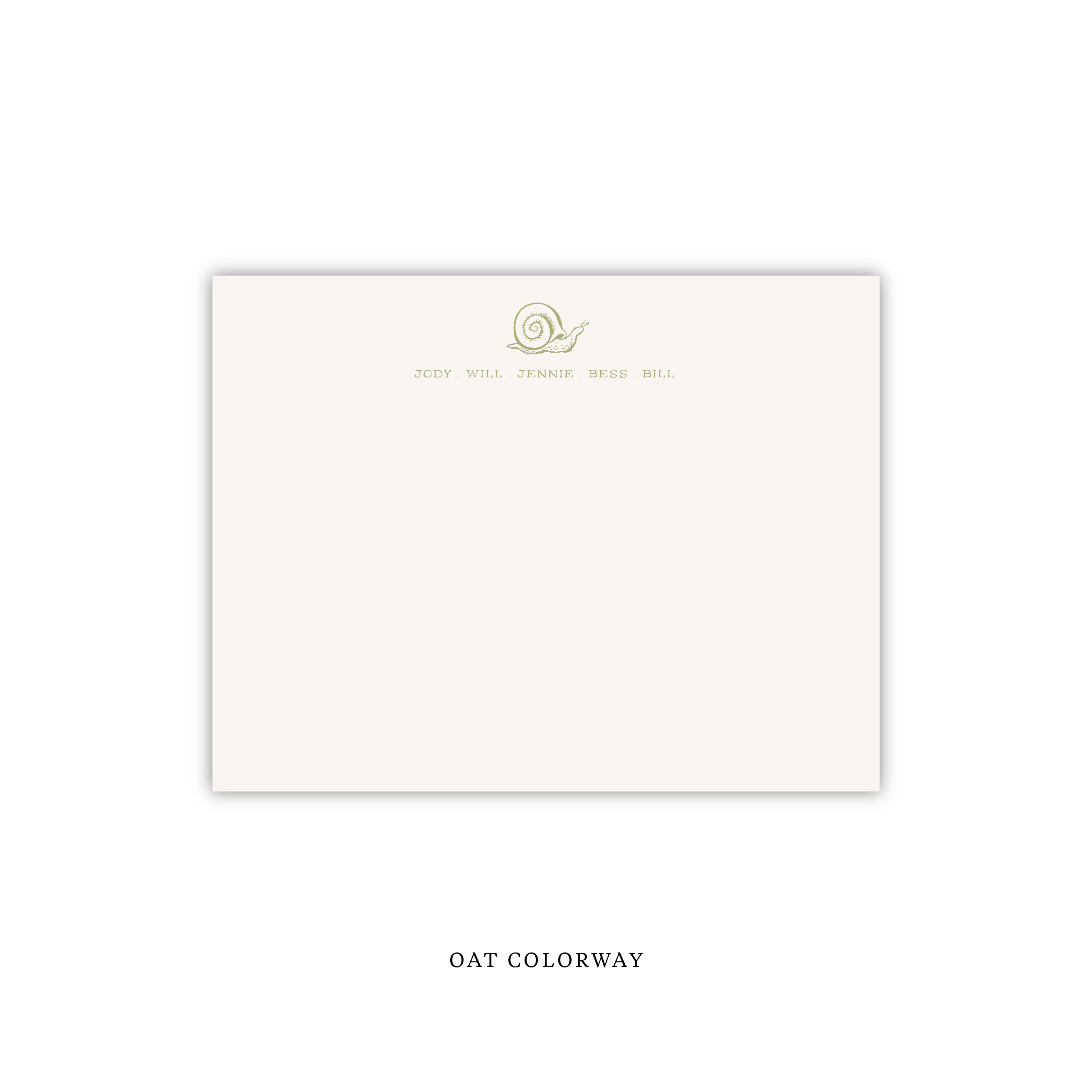 Snail Letterpress Stationery