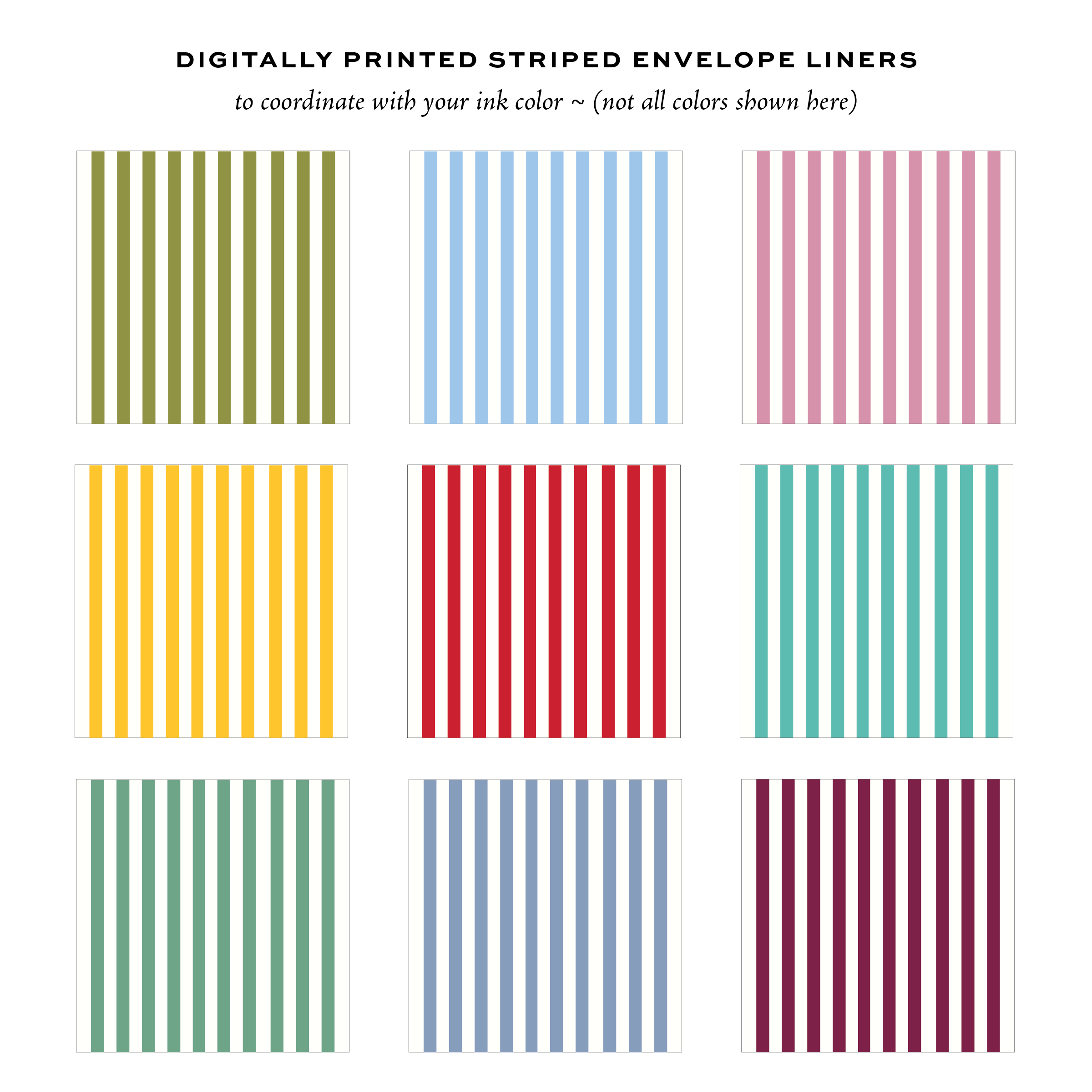 Stovall Signature Envelope Liners