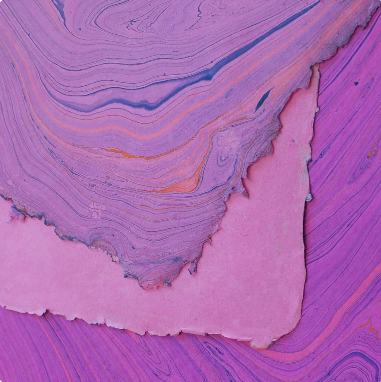 Fuchsia Marble Gift Wrap Sheets (Set of 3)