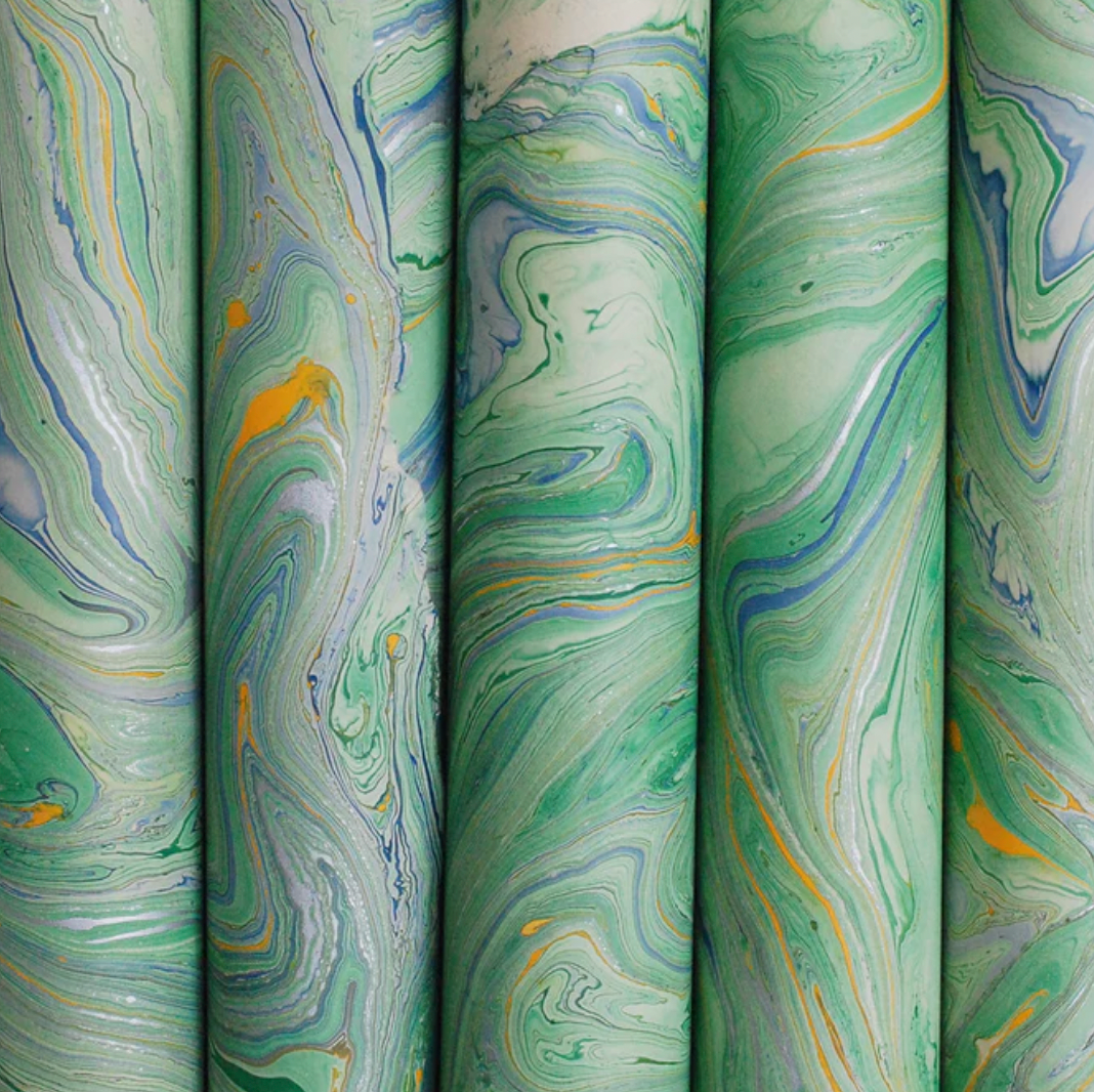 Green & Blue Gift Wrap Sheets (Set of 3)