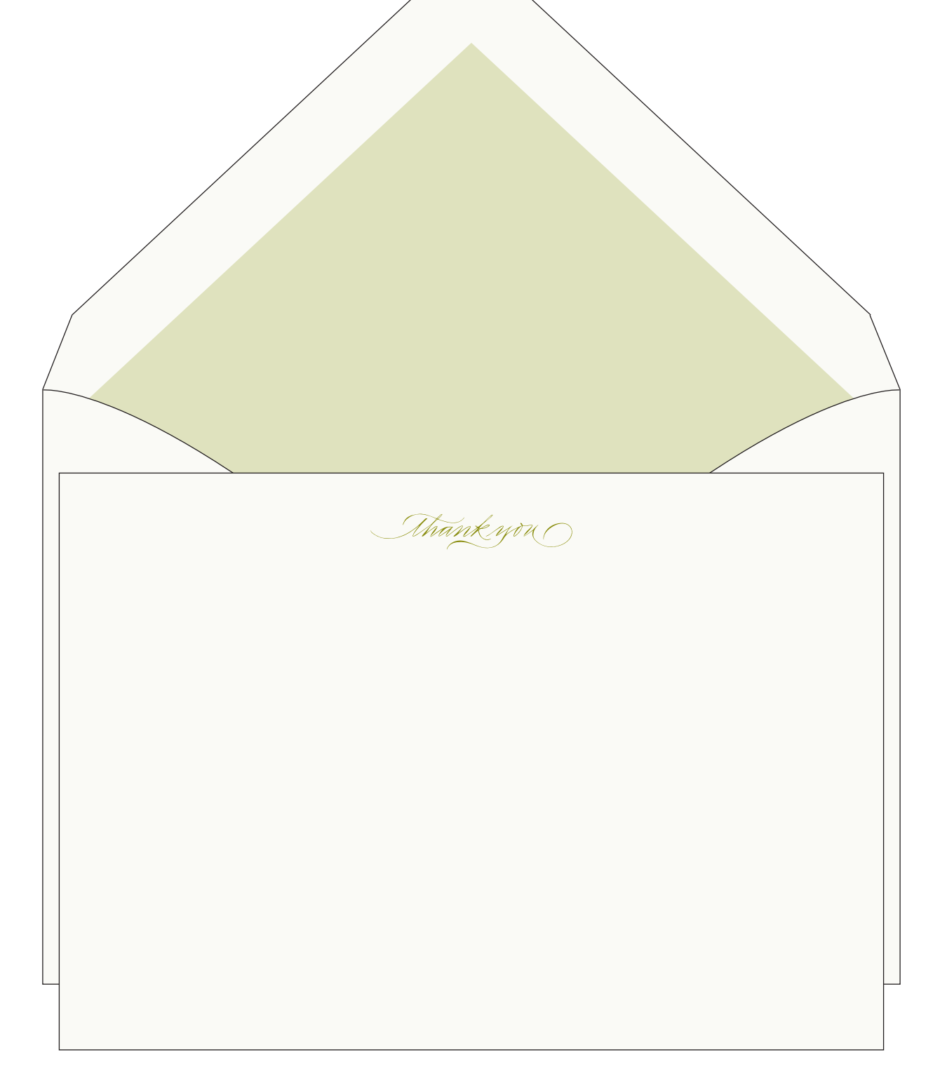 Louise Engraved Thank You Notes (Set of 8)