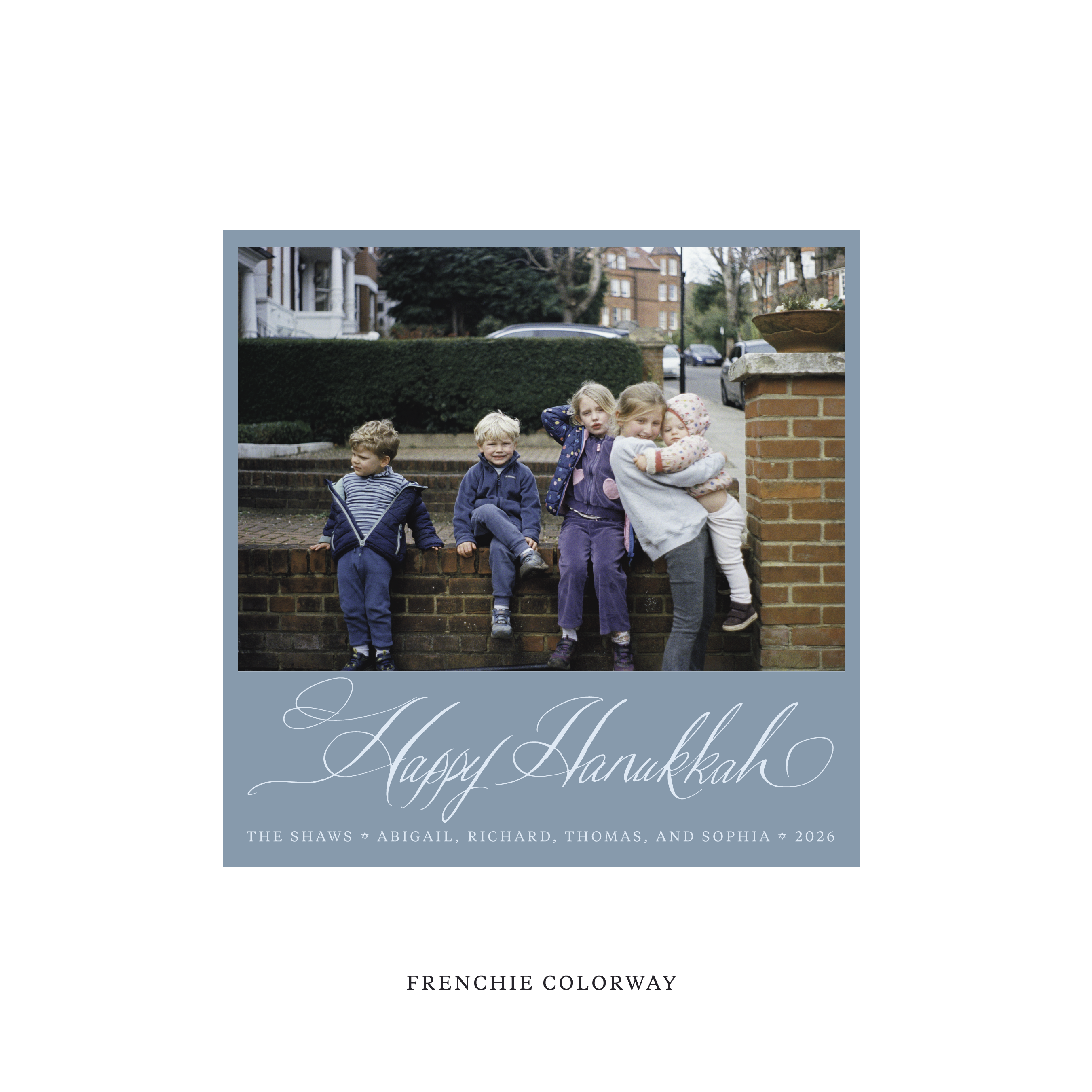 Shaw Classic Flat Print Holiday Card, Square