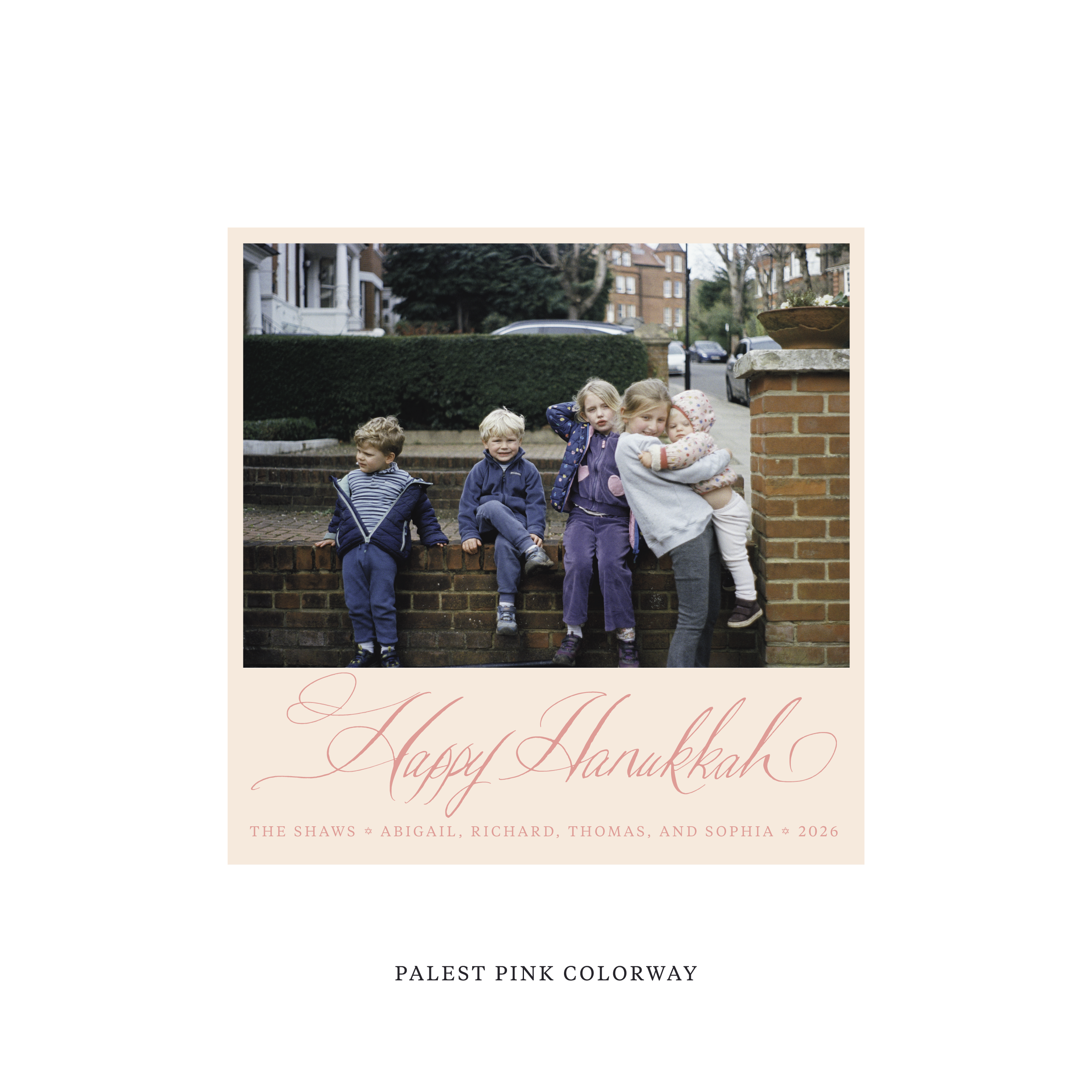 Shaw Classic Flat Print Holiday Card, Square