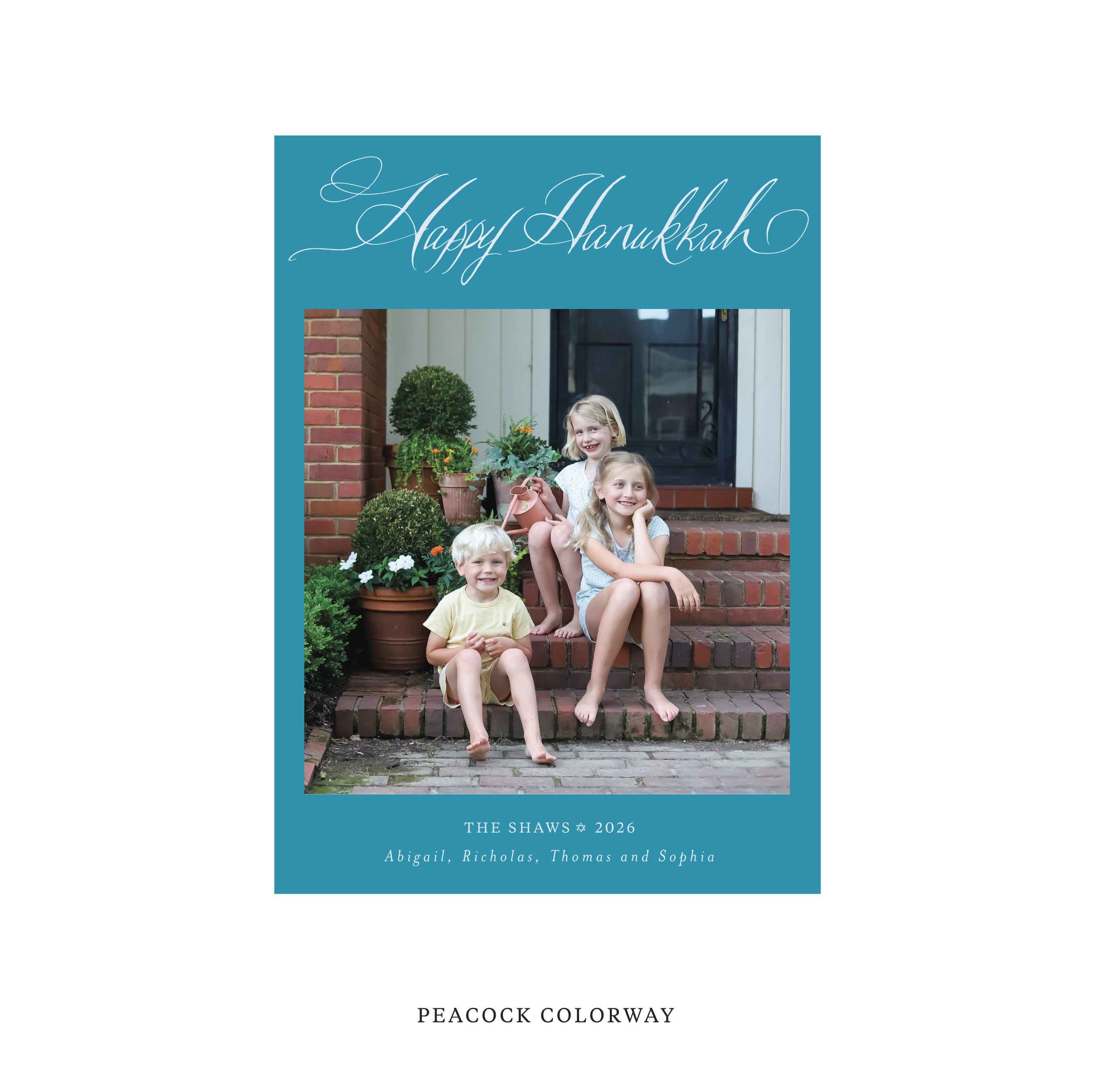 Shaw Classic Flat Print Holiday Card, Medium