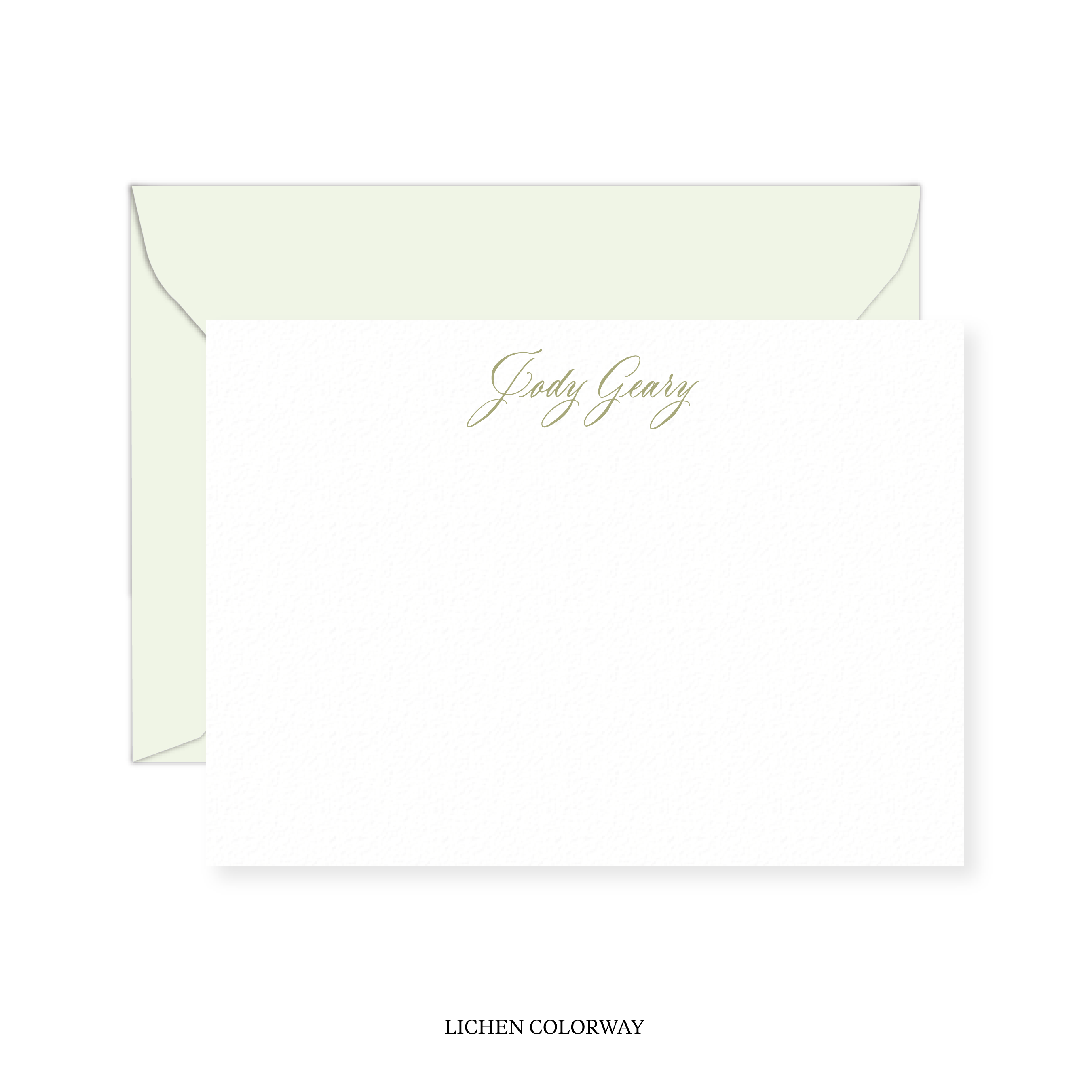 Sienna Calligraphy Classic Printed Note
